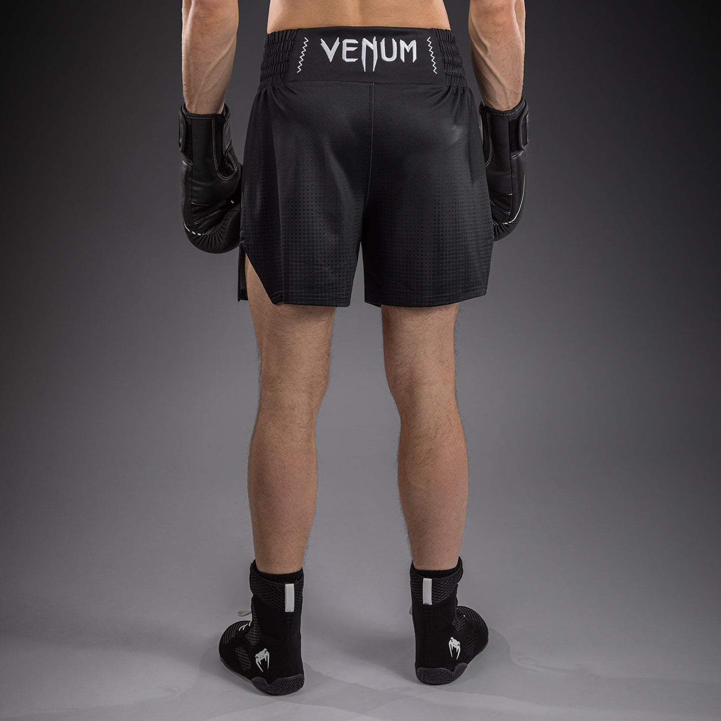 Venum Stealth Boxing Shorts - Black/White