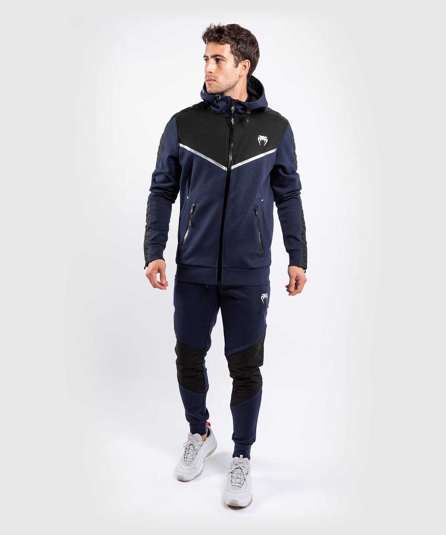 Venum Laser Evo Hoodie - Navy/Silver