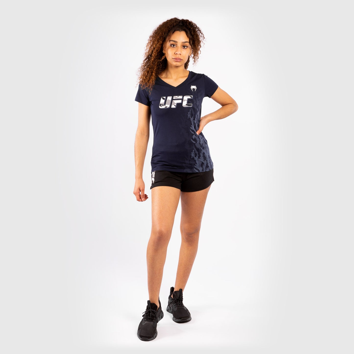 UFC Venum Authentic Fight Week Women's Short Sleeve T-shirt - Navy Blue
