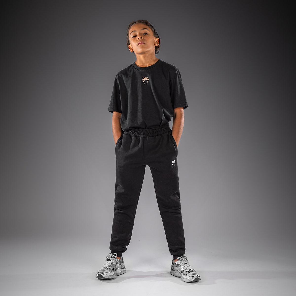 Venum Attack Fleece & Weave Kids Joggers - Black