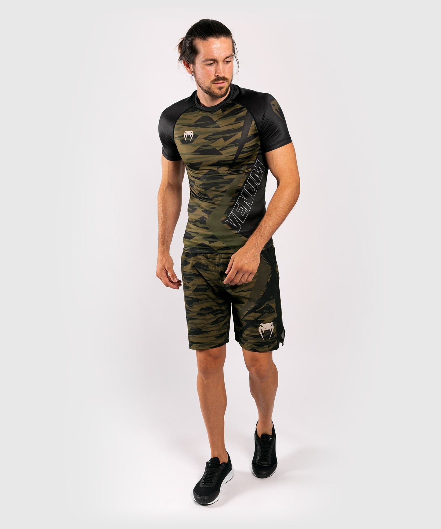 Venum Contender 5.0 Rashguard - Short sleeves - Khaki camo