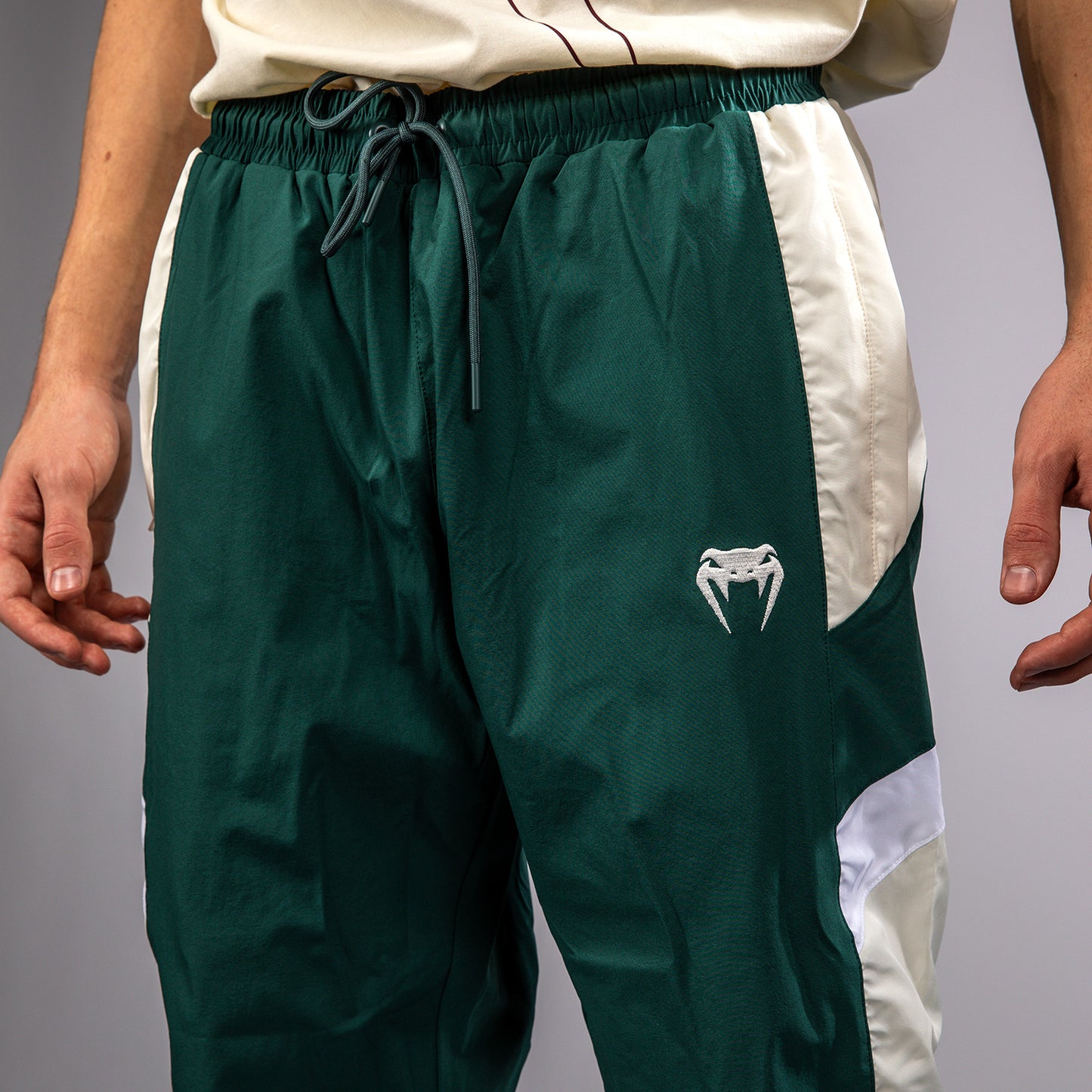 Venum Attack 90 Tracksuit Pants - Forest Green/Ice
