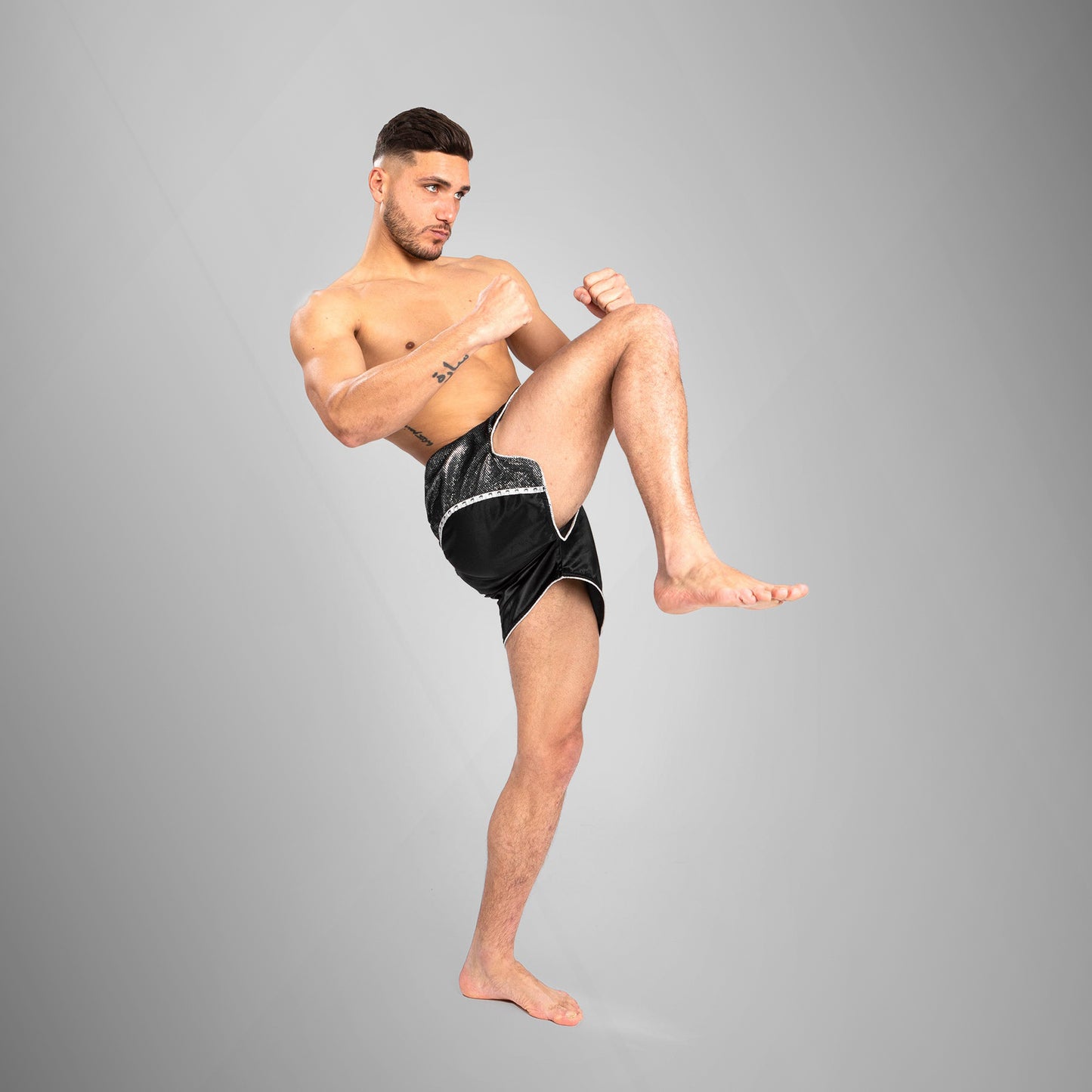 Venum Absolute 2.0 Muay Thai Shorts - Black/Silver