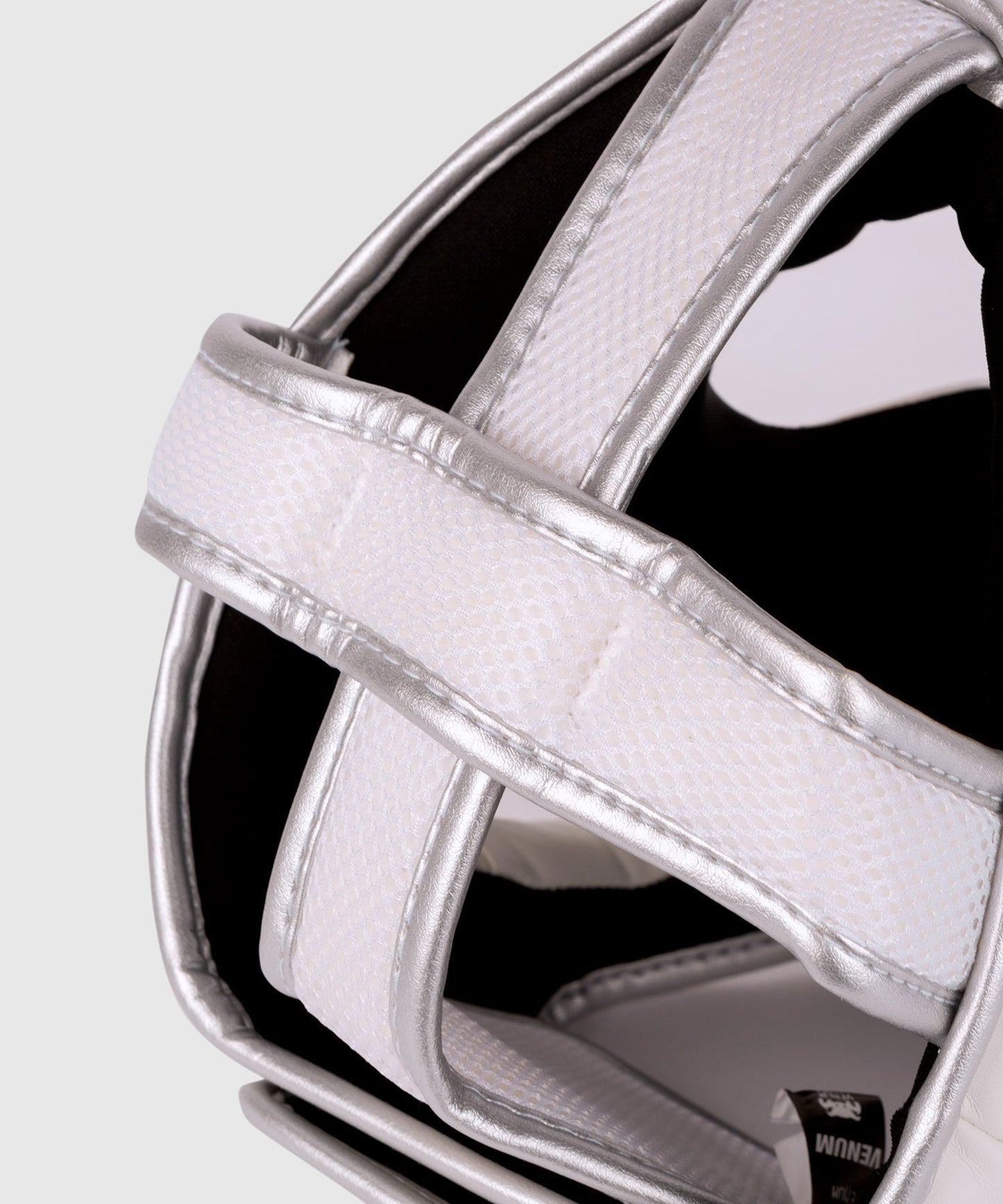 Venum Elite Headgear - White/Silver-Pink