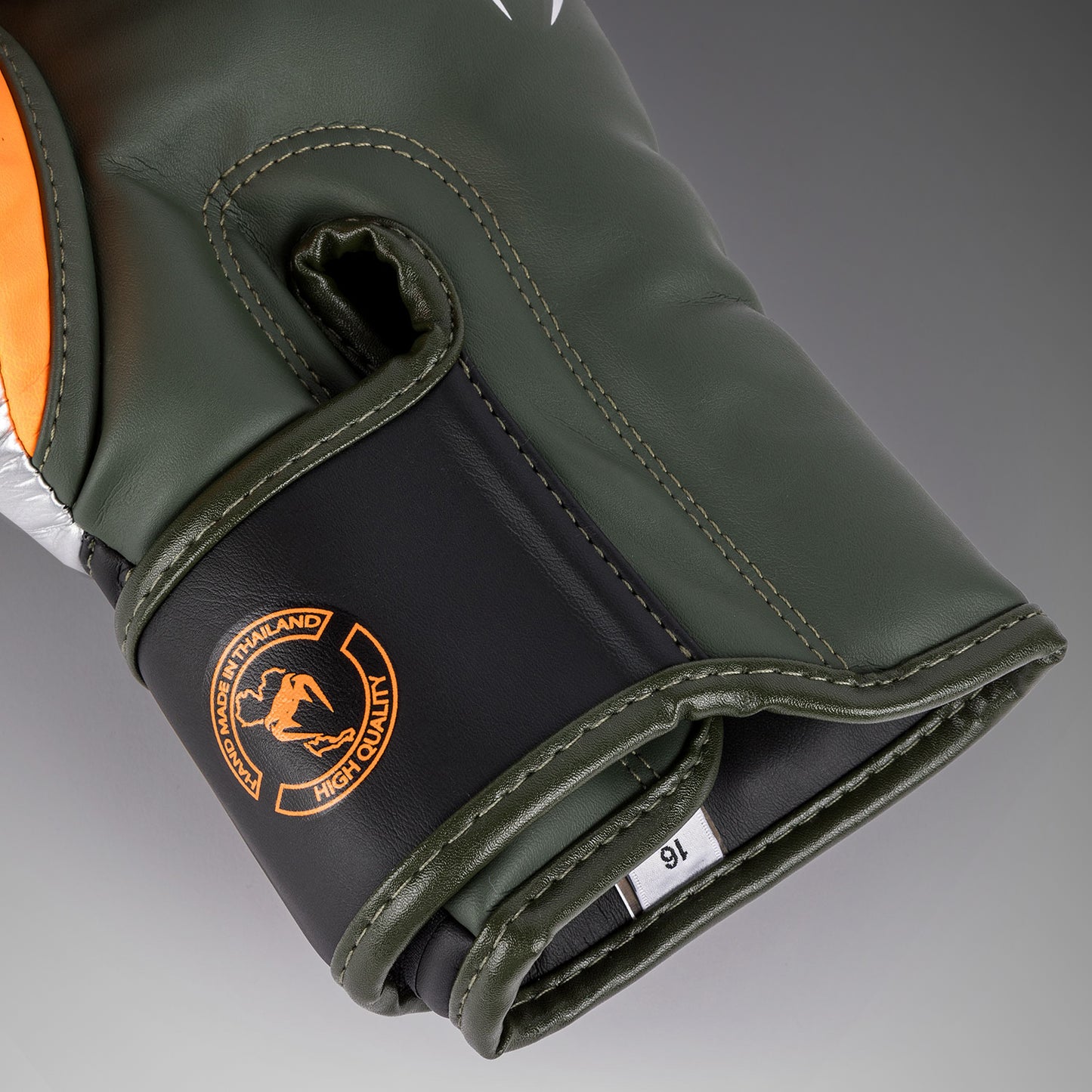 Venum Elite Boxing Gloves - Black/Silver/Kaki