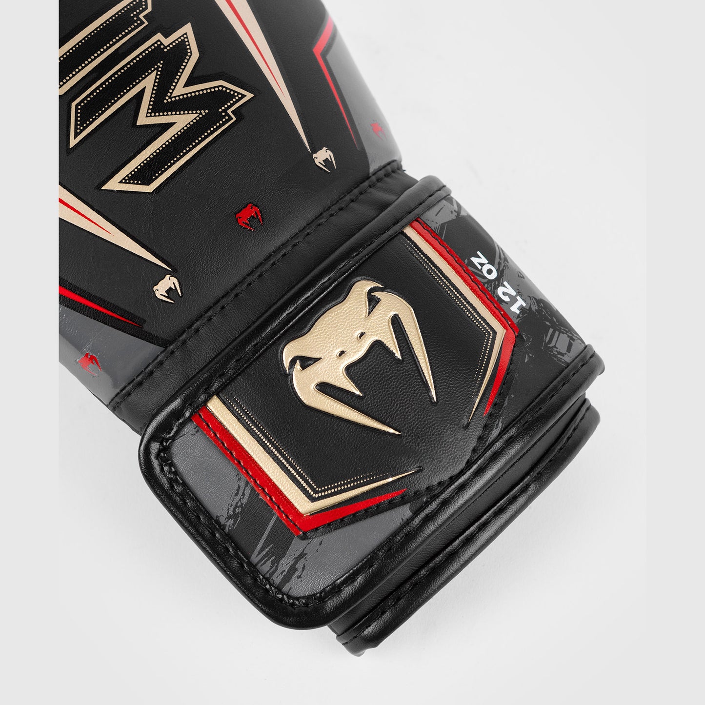 Venum Elite Evo Boxing Gloves - Black/Gold/Red