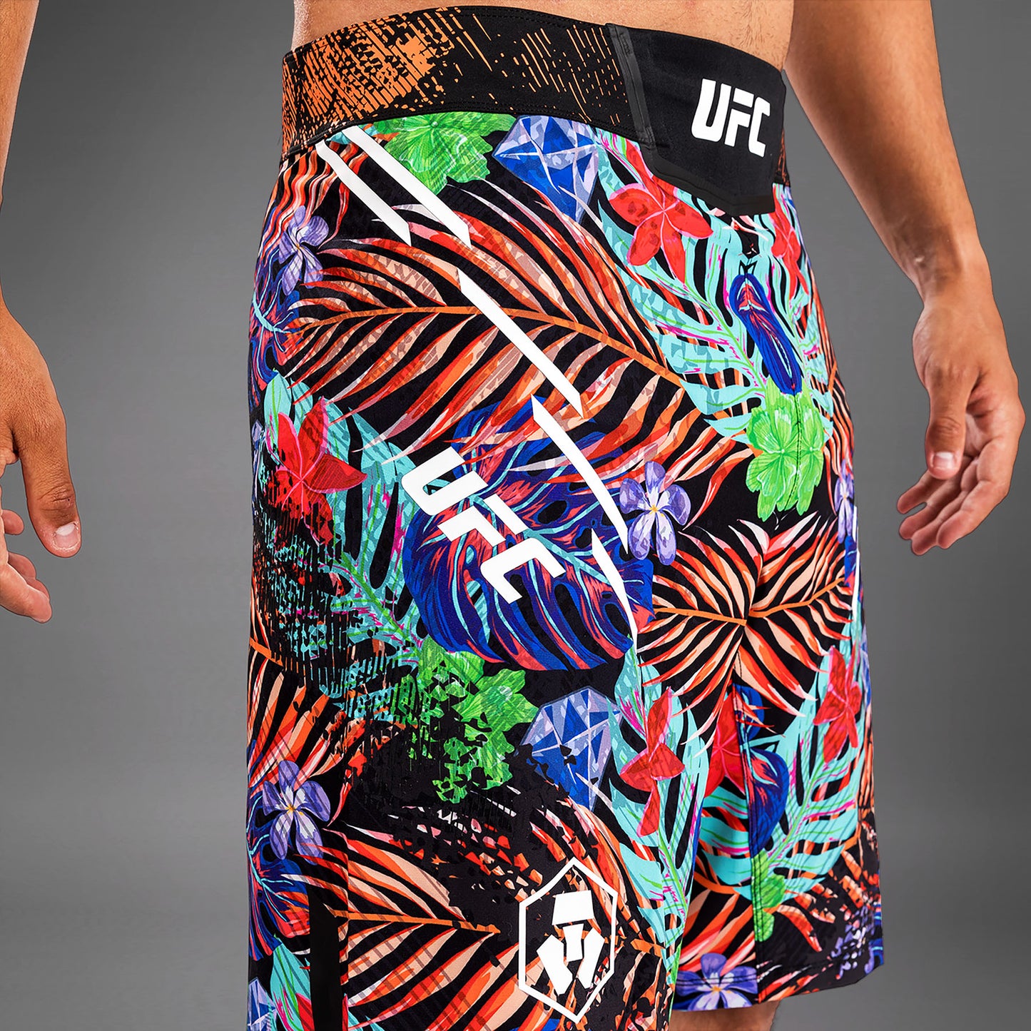 Men's UFC Unrivaled by Venum Blue Dustin Poirier Long Fit Fight Short