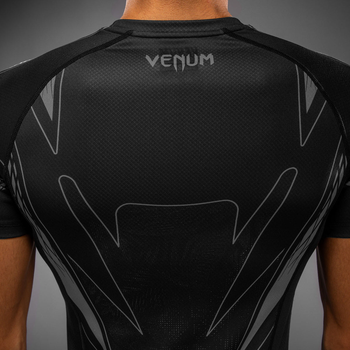 Venum Amazonia Reborn Short Sleeve Rashguard - Black/Grey