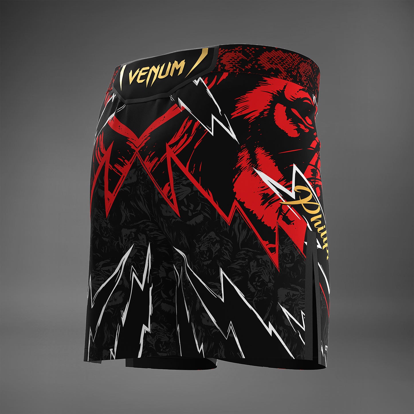 Men's UFC Unrivaled by Venum Red Jon Jones Short Fit Fight Short