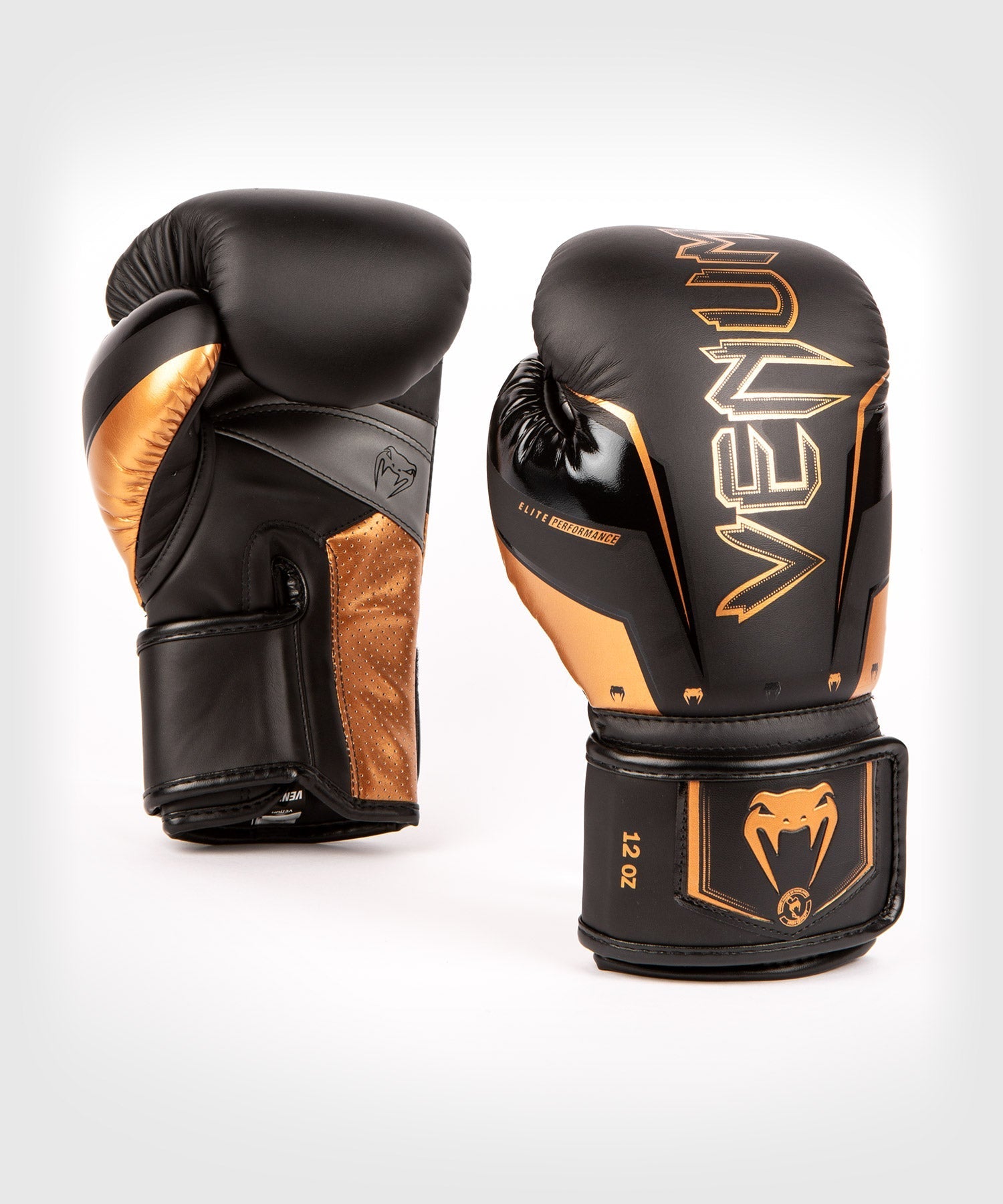 Venum Elite Evo Boxing Gloves Black Bronze
