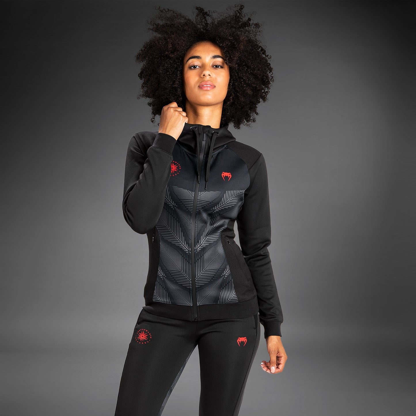 Venum Phantom Hoody - For Women - Black/Red
