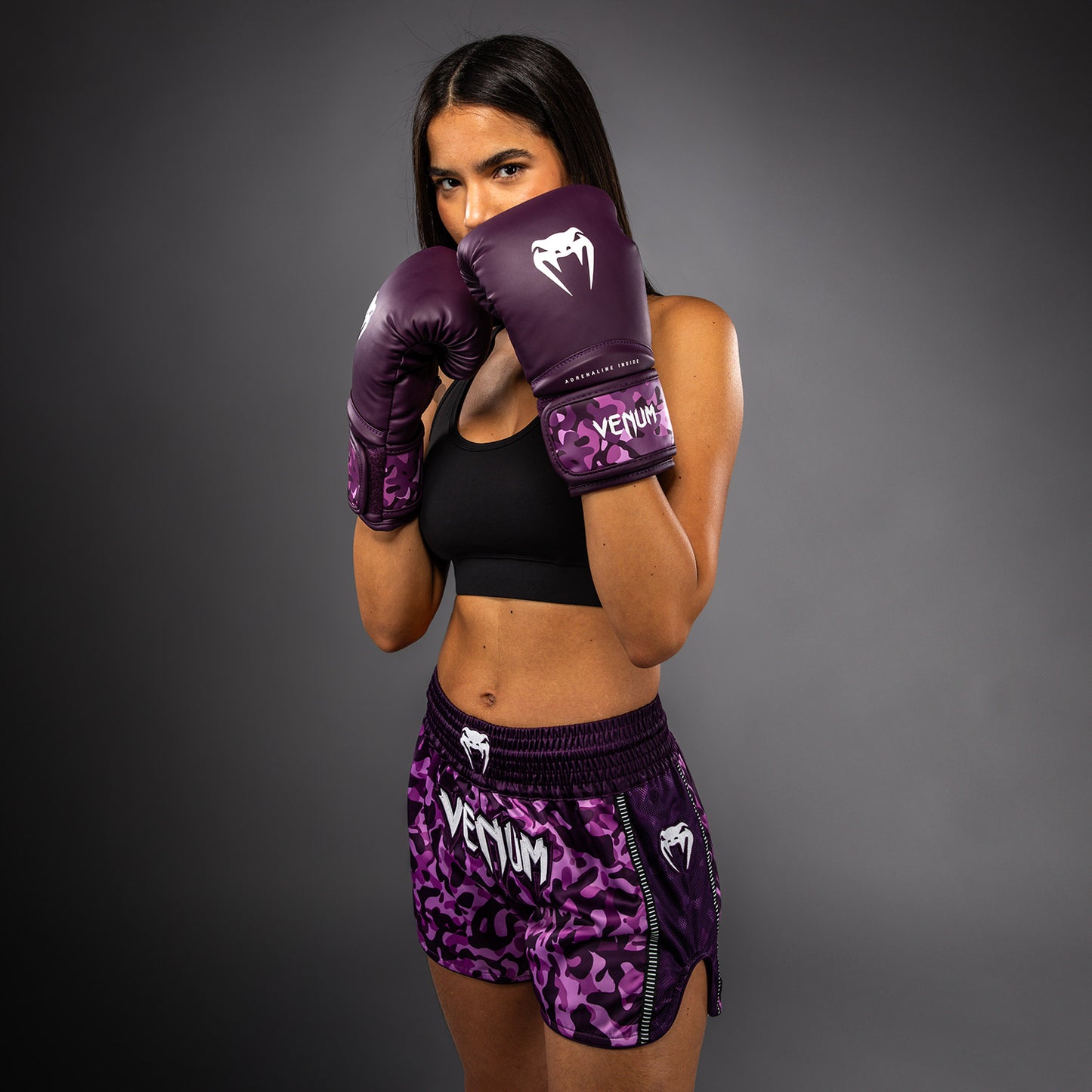 Venum Iris Muay Thai Shorts - Plum/pink
