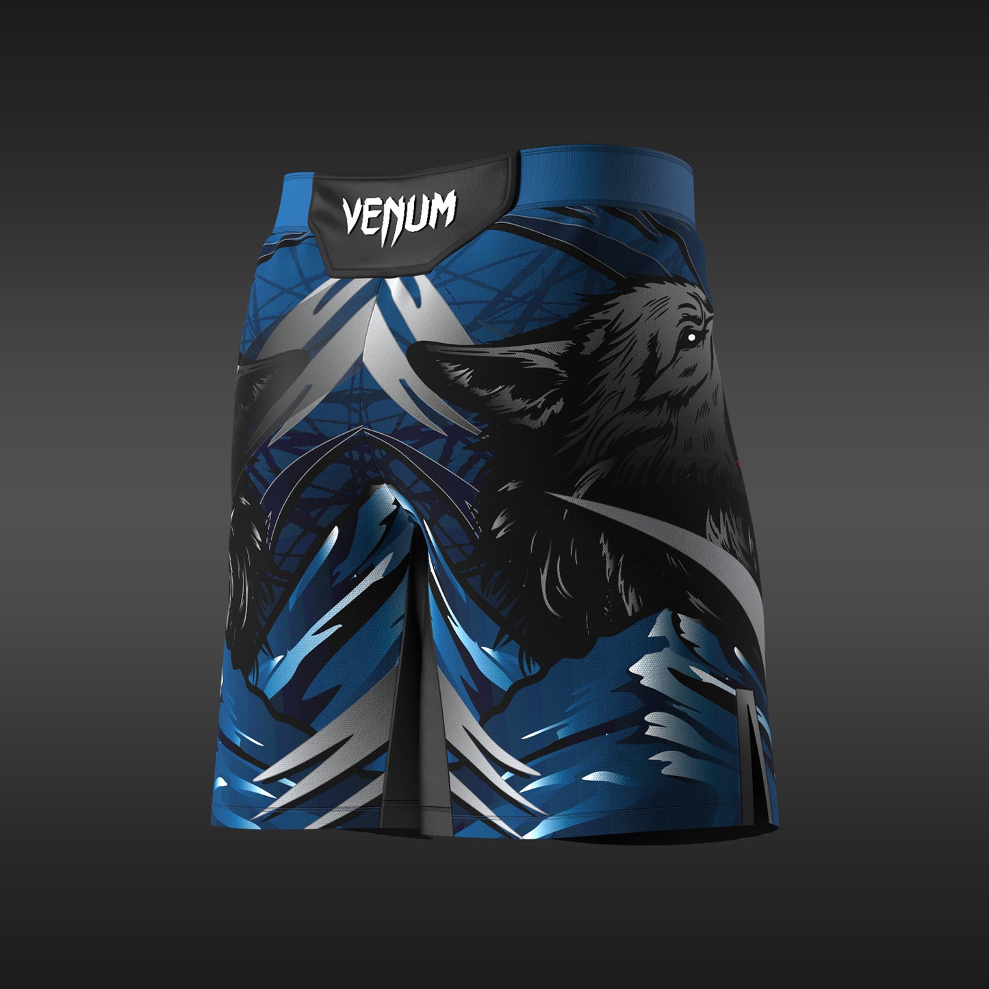 UFC Unrivaled by Venum Khamzat Chimaev Men's Long Fit Fight Short - Blue