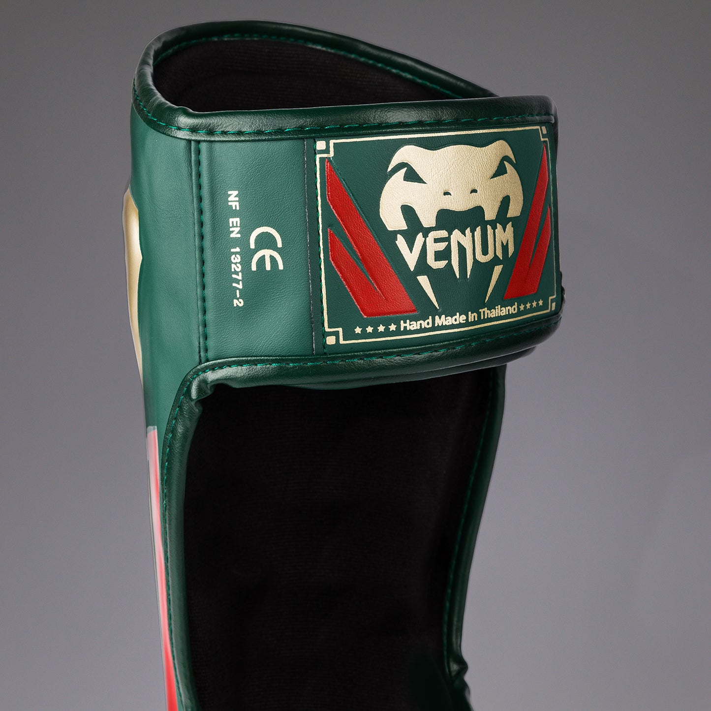 Venum Elite Shin Guards - Green - Special Edition