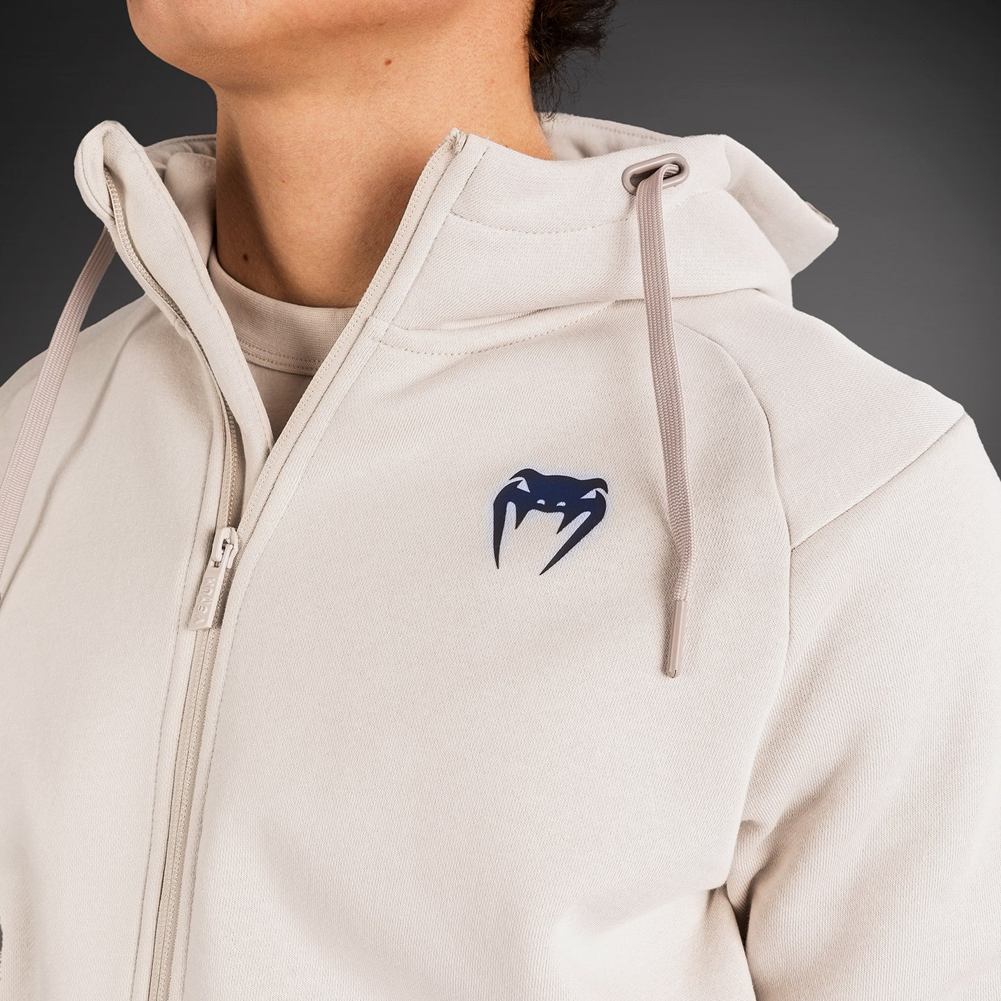 Venum Strikeland Full Zip Hoodie - Greige