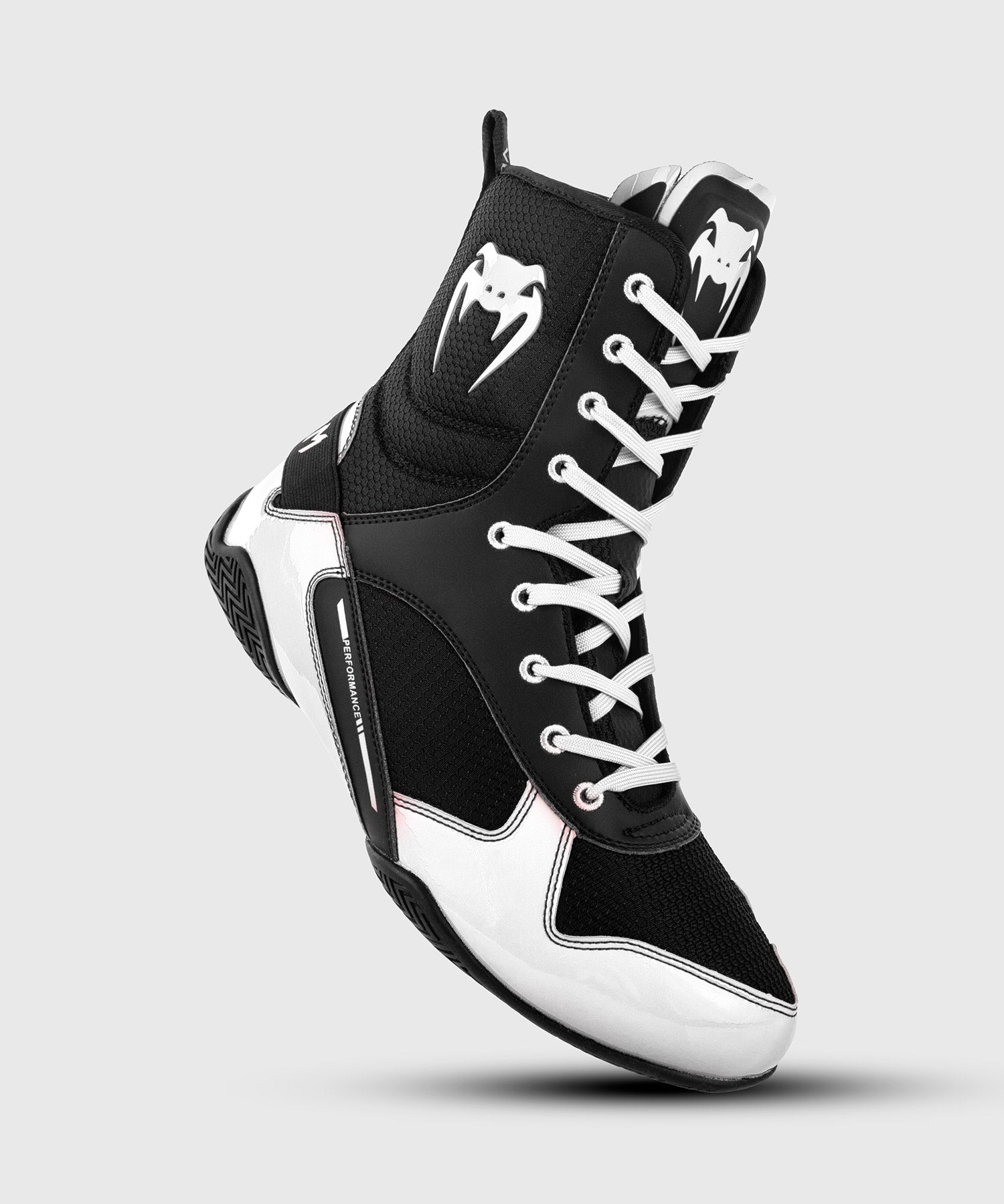 Venum Elite Boxing Shoes Black White