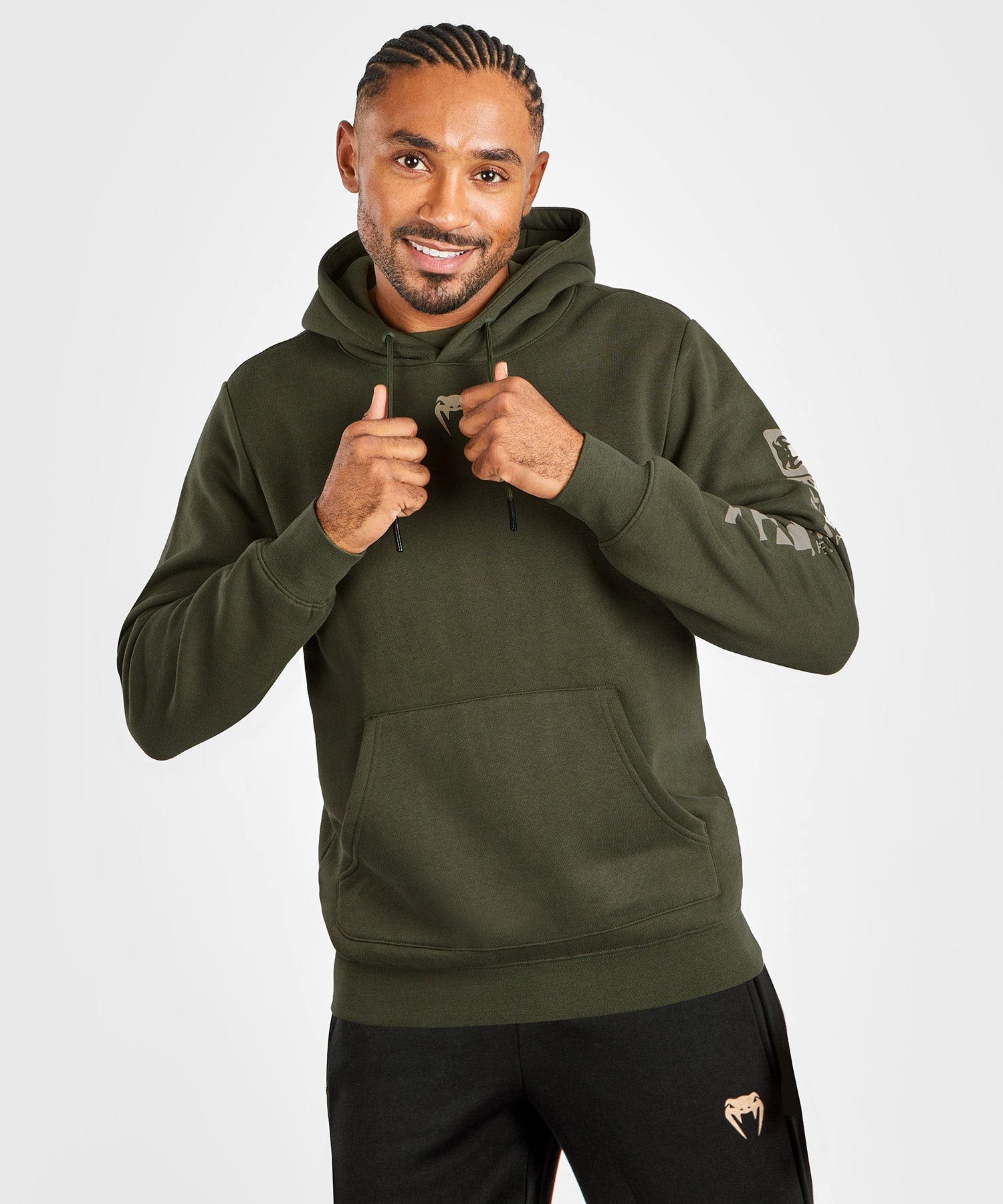 Khaki pullover hoodie sales