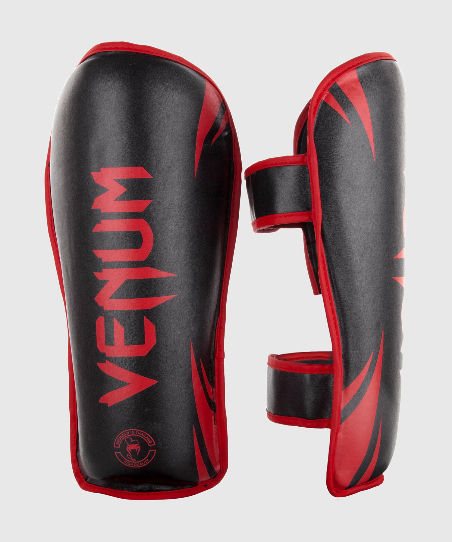 Venum Challenger Shin guards Black Red