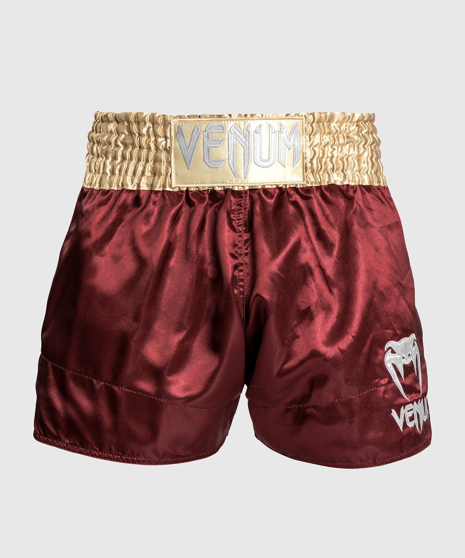 Venum Classic Muay Thai Short Burgundy Gold White