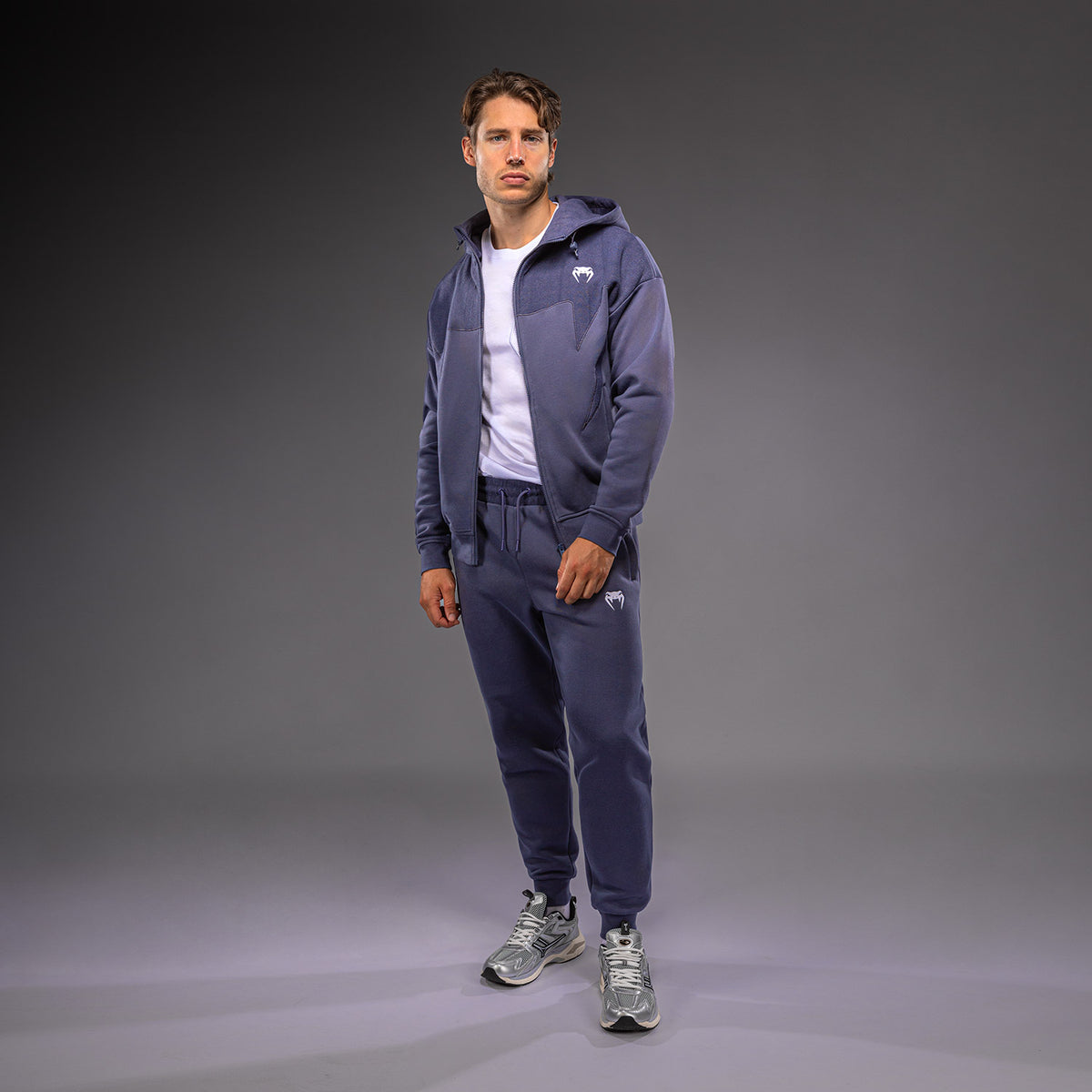 Venum Attack Fleece & Weave Track Jacket - Blue