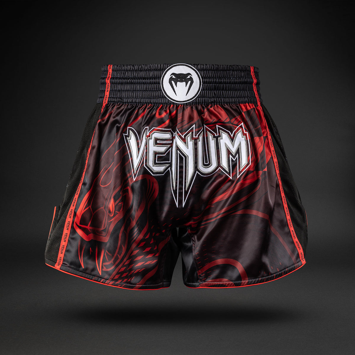 Venum Crimson Viper 2.0 Muay Thai Shorts - Black/Red