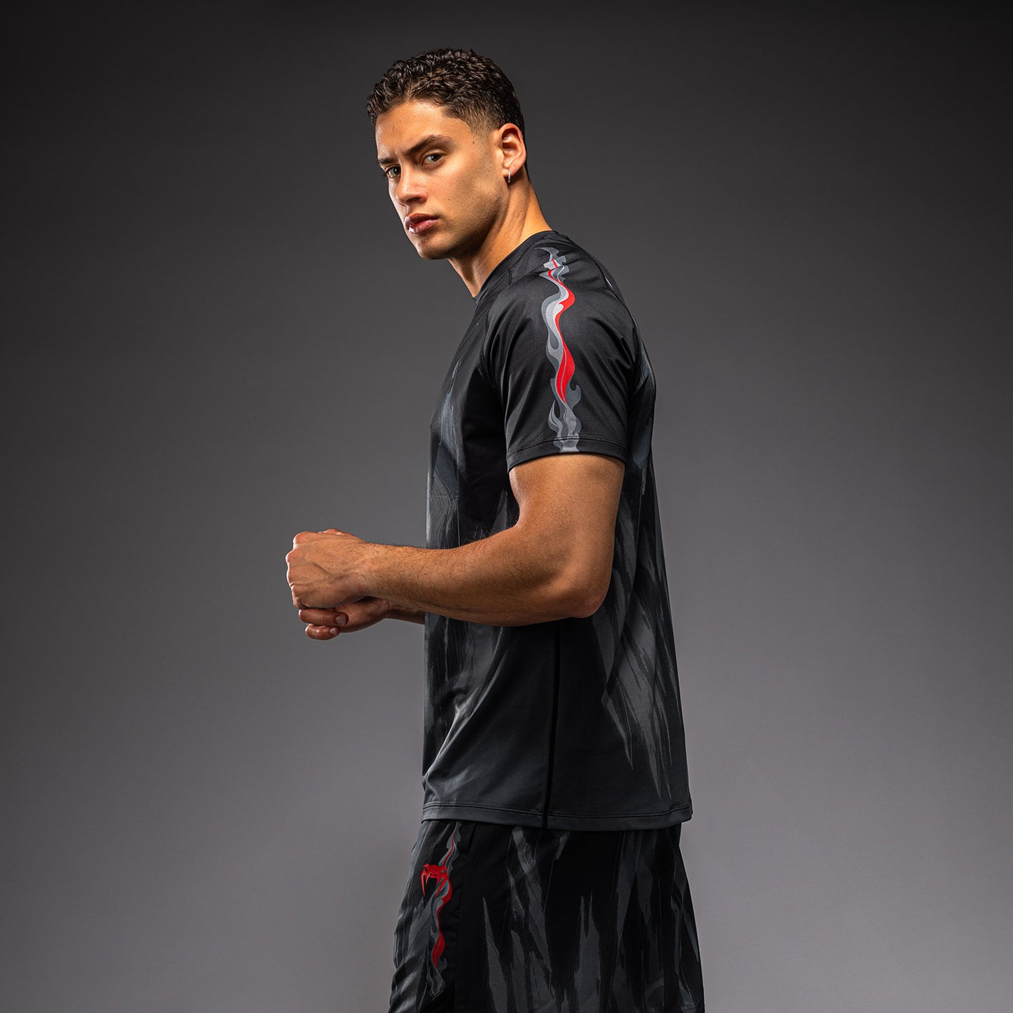 Venum Demon Dry Tech T-Shirt - Black/Grey