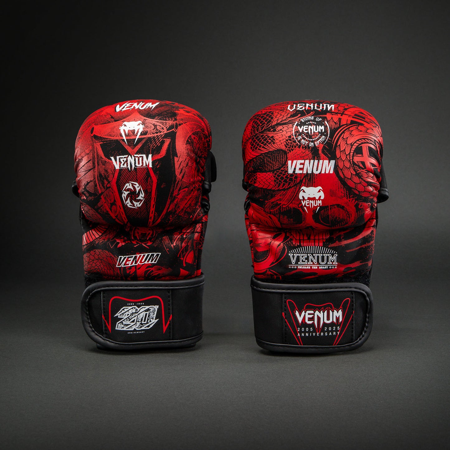 Venum 20th Anniversary Sparring Gloves - Black/Red