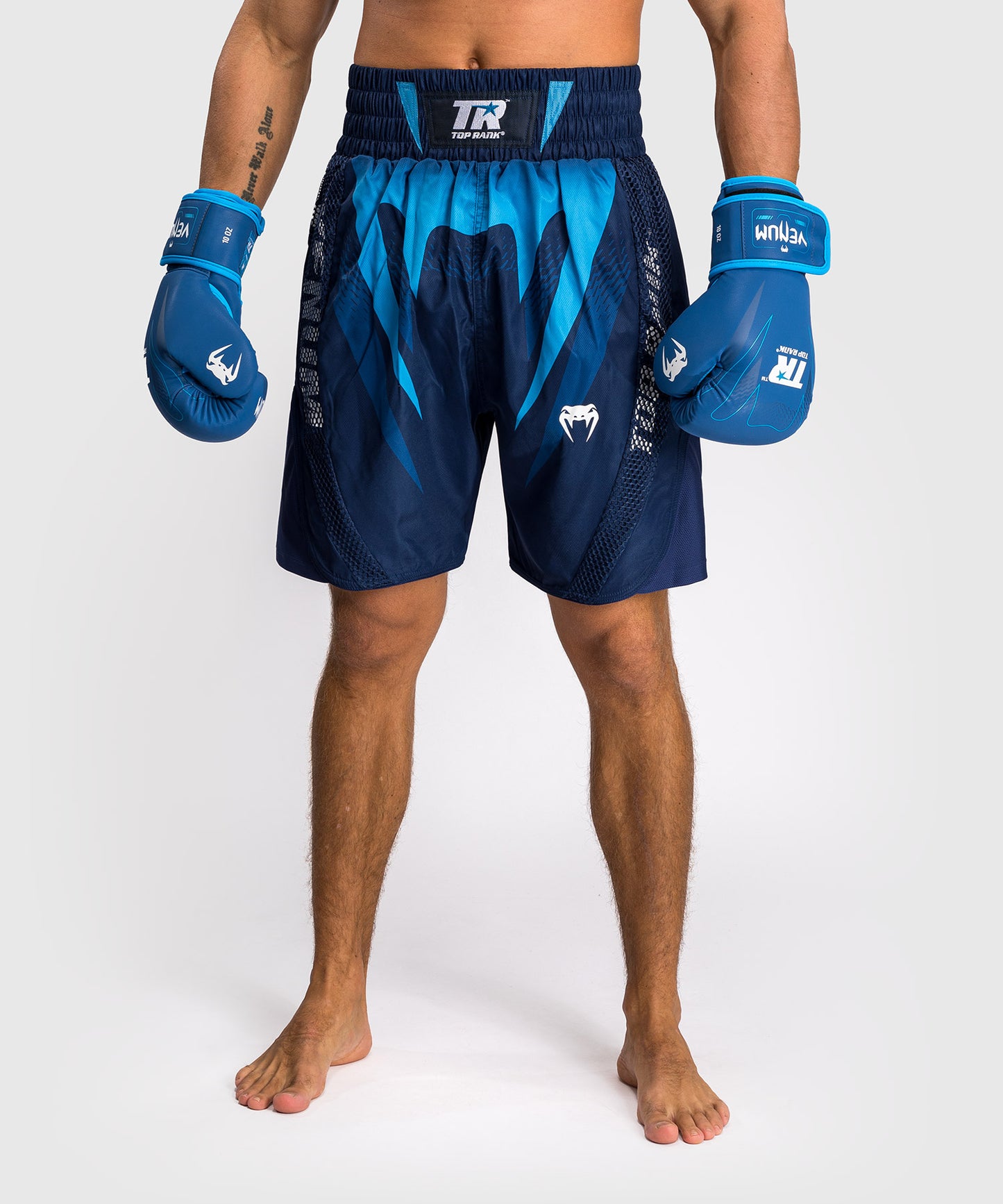 Venum x Top Rank Original Men's Boxing Shorts - Navy Blue