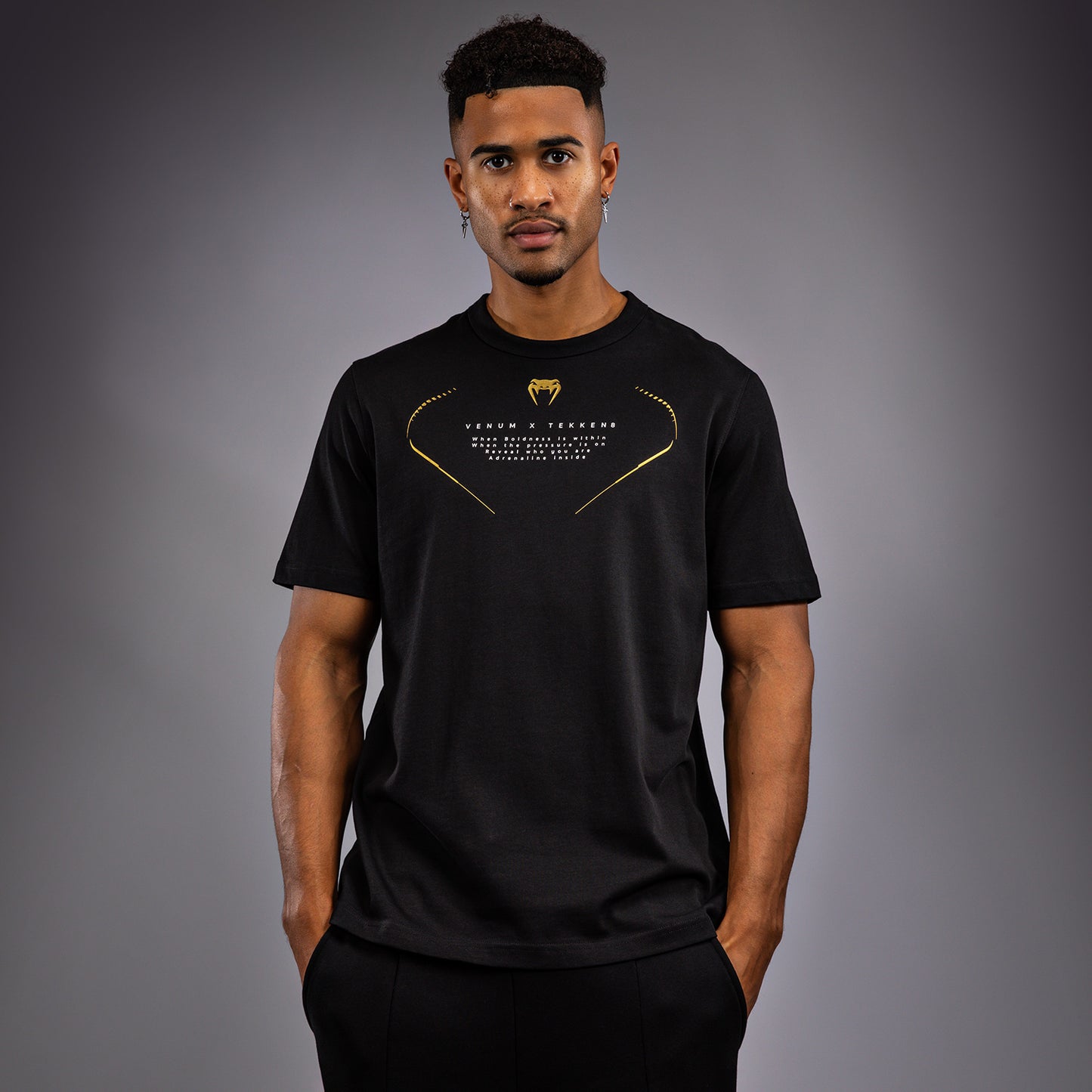 Venum x TEKKEN 8 - Marshall Law T-Shirt - Black/Red/Gold