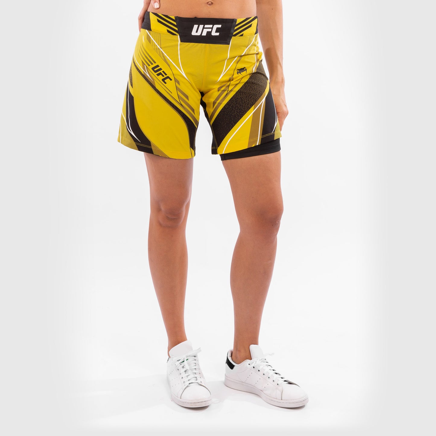 UFC Venum Authentic Fight Night Women's Shorts - Long Fit - Yellow