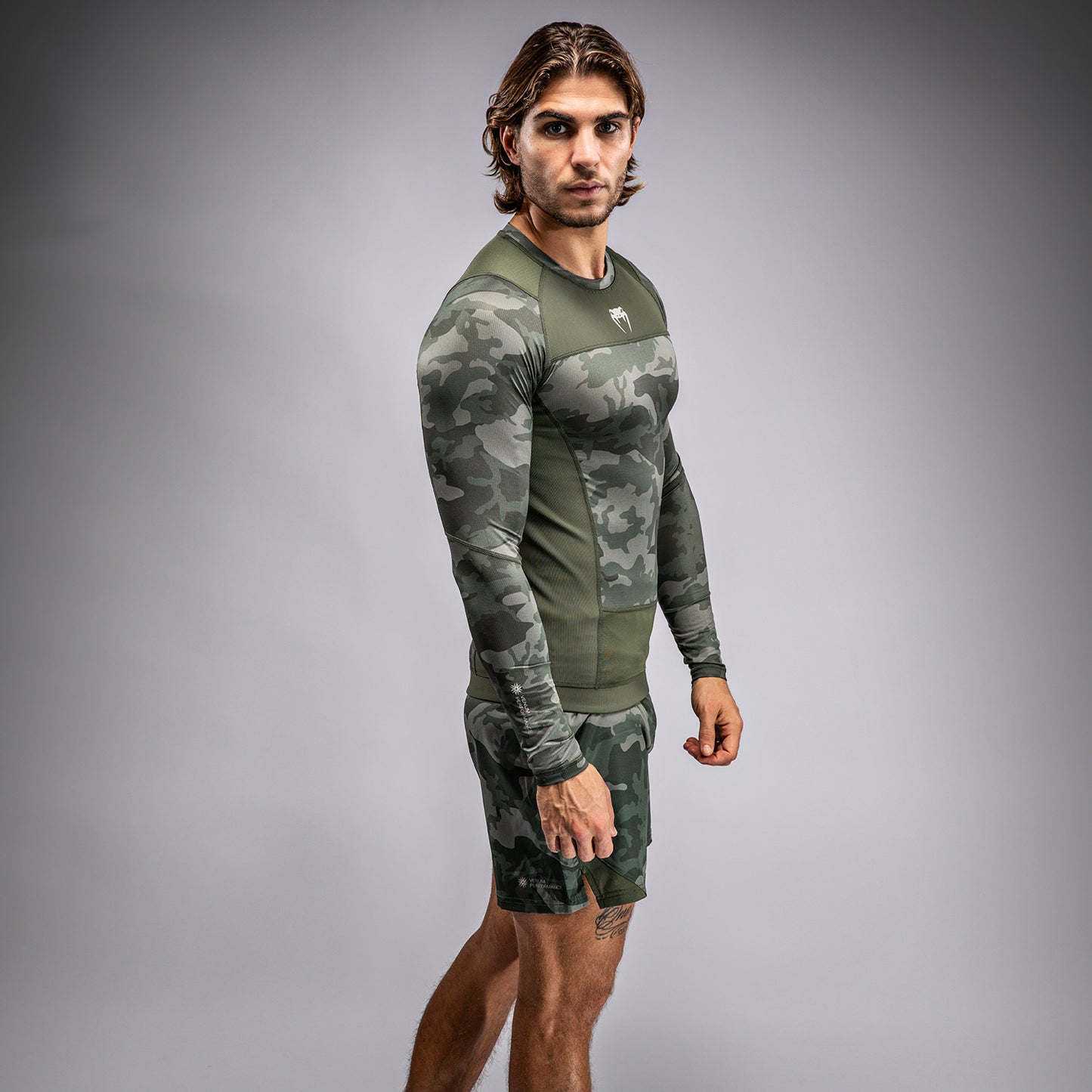 Venum G-Fit Air Men's Long Sleeve Rashguard - Army Camo