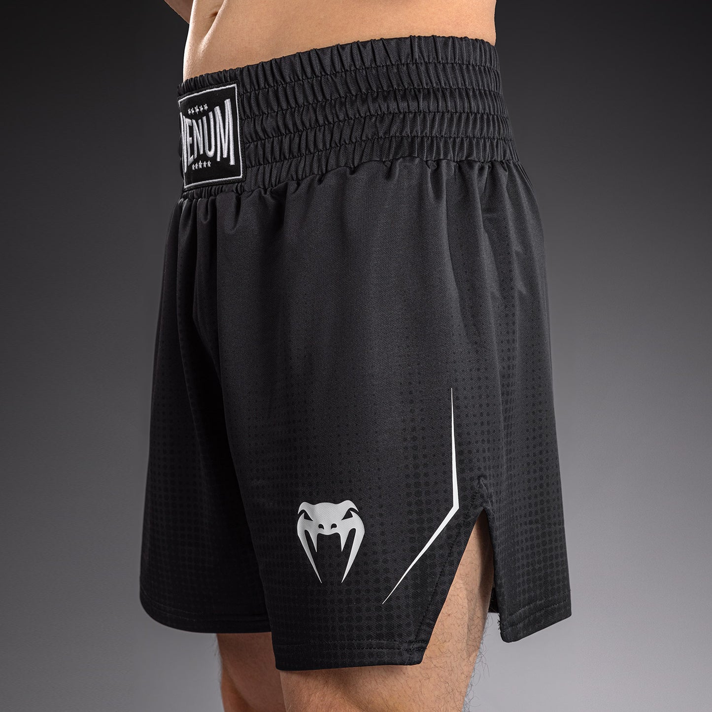 Venum Stealth Boxing Shorts - Black/White