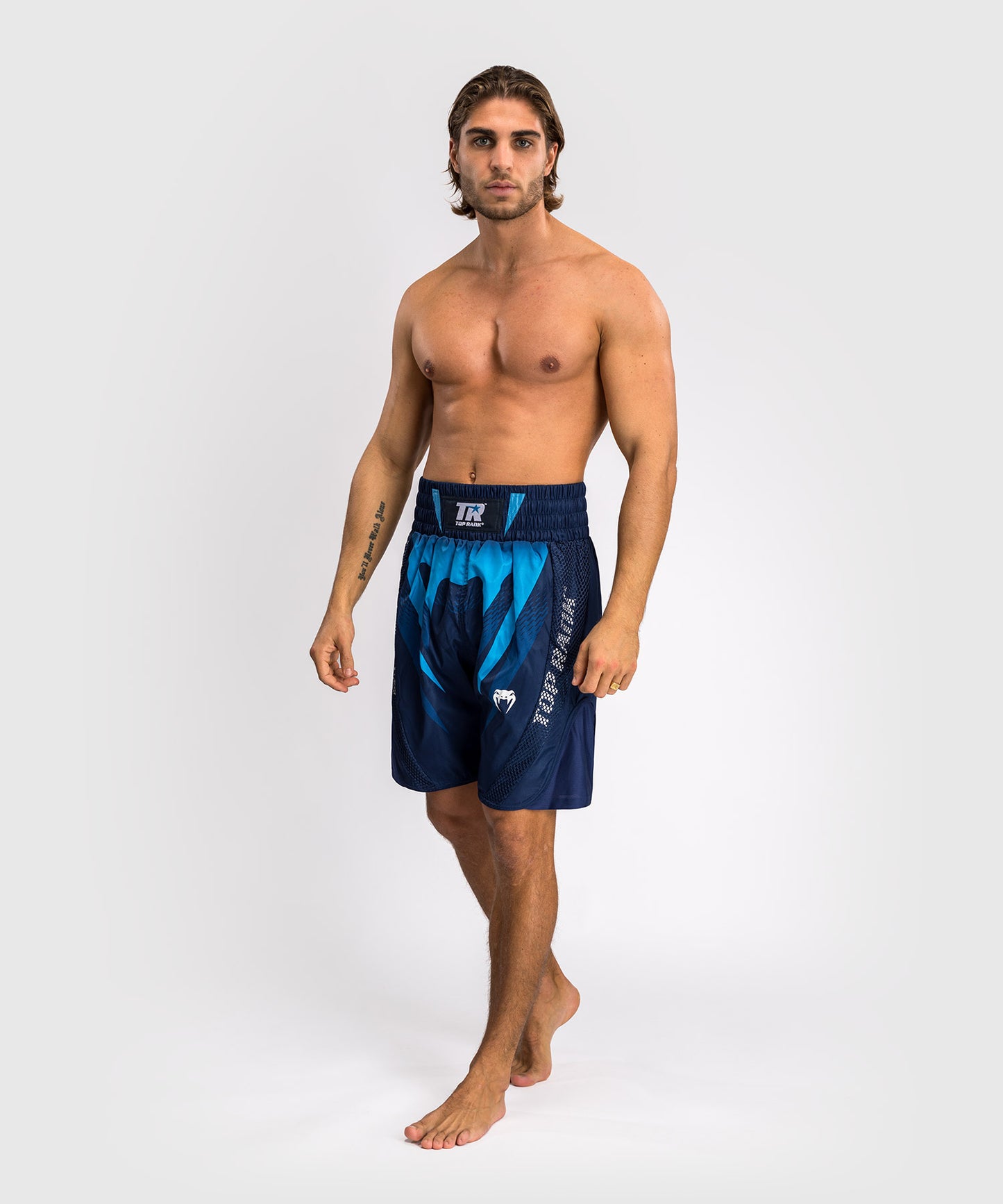 Venum x Top Rank Original Men's Boxing Shorts - Navy Blue