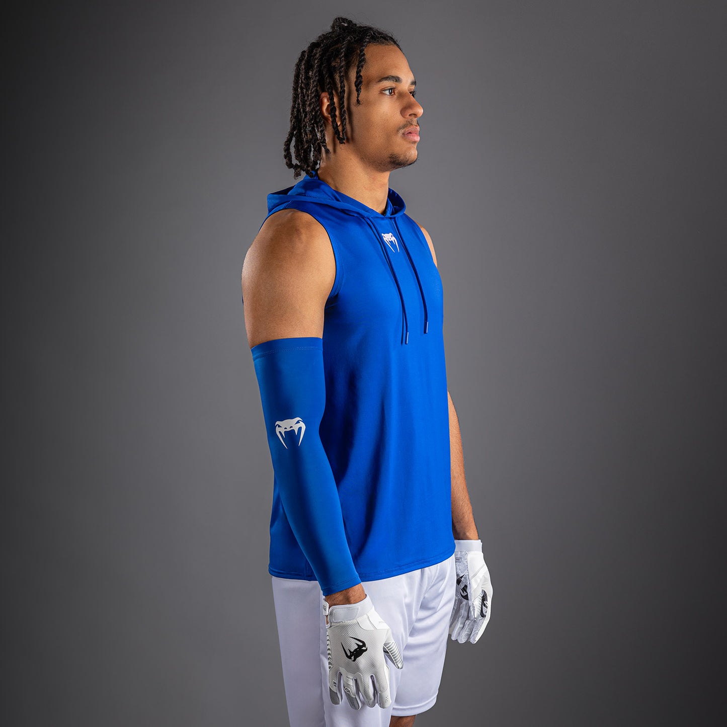 Venum Elite Sleeveless Dry-Tech Hoodie - Royal Blue