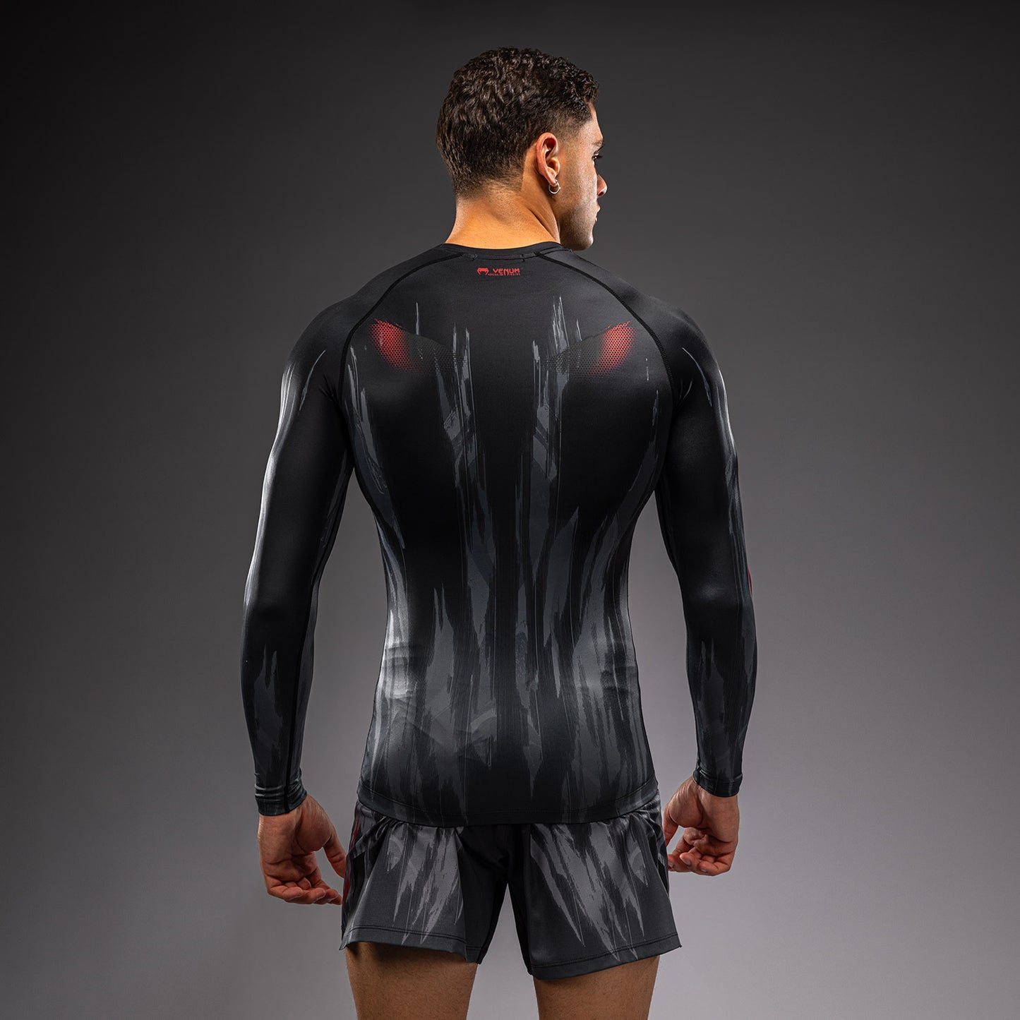 Venum Demon Long Sleeve Rashguard - Black/Grey