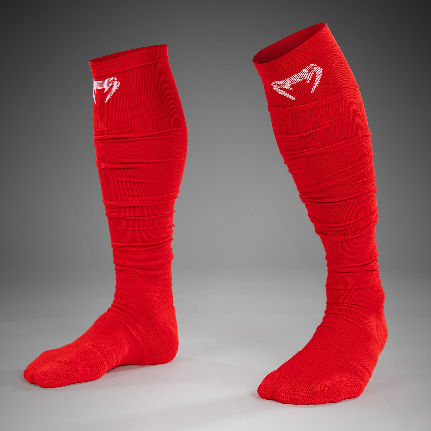 Venum Elite Performance Long Socks - Red/White