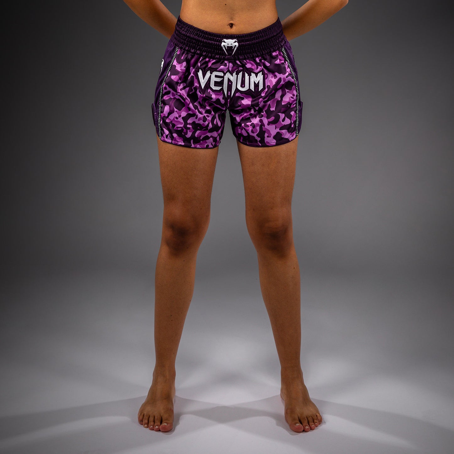 Venum Iris Muay Thai Shorts - Plum/pink