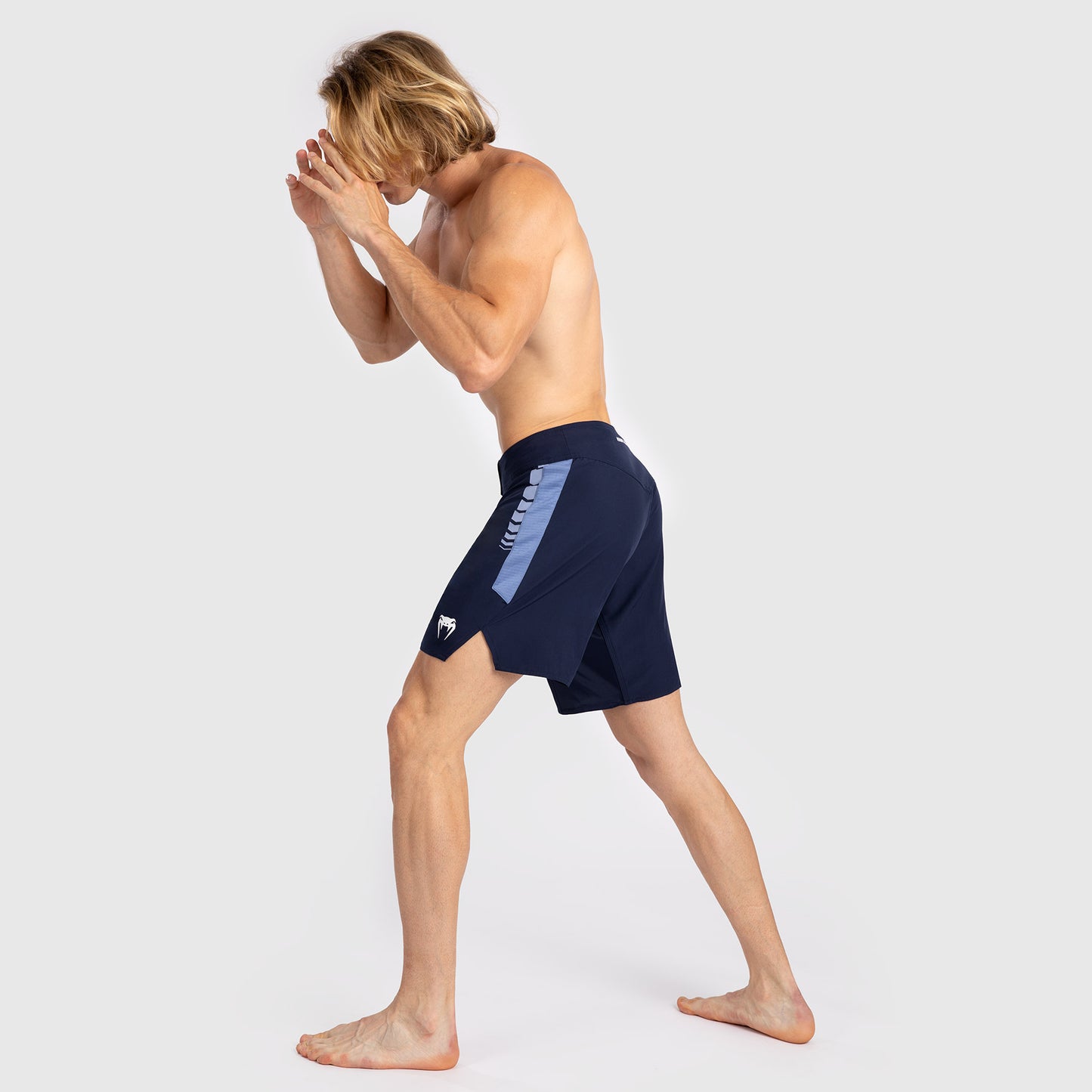 Venum Tempest Men's Fight Shorts - Navy Blue/Blue