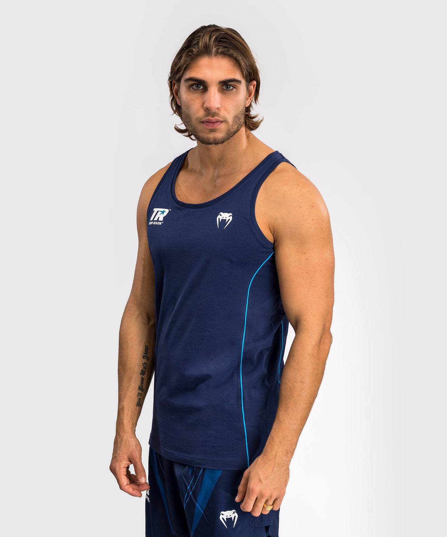 Venum x Top Rank Original Men's Tank Top - Navy Blue