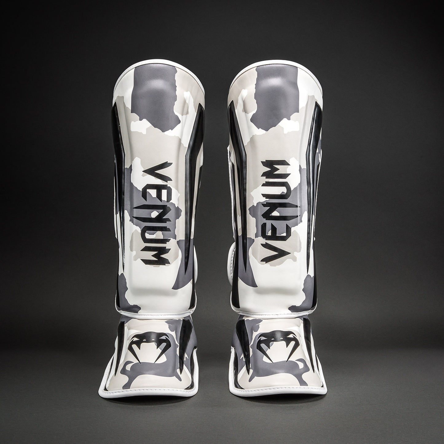 Venum Elite Camo Shin Guards - White/Light Grey
