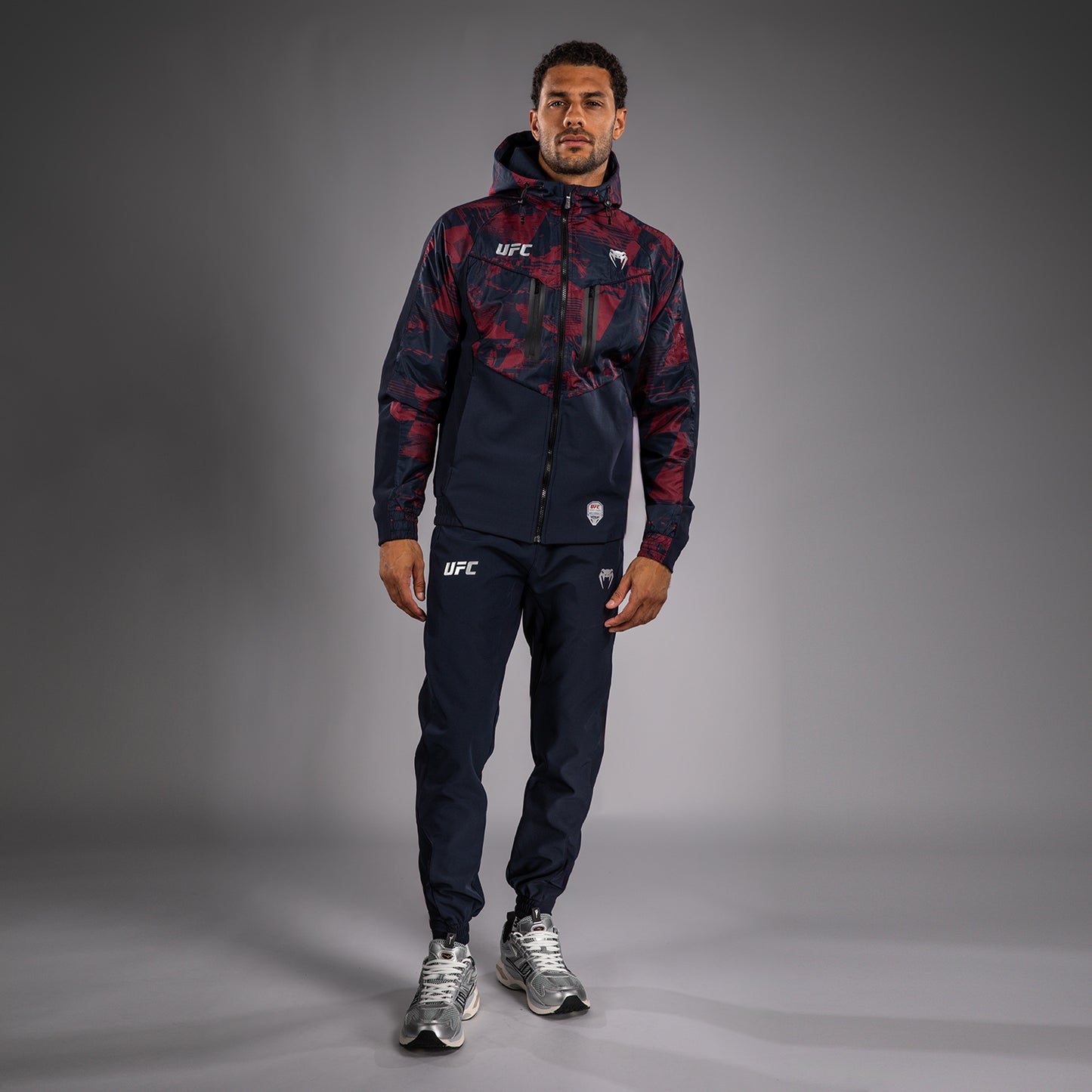 Men's UFC Zenith by Venum Burgundy Authentic Fight Week Zip Hoodie