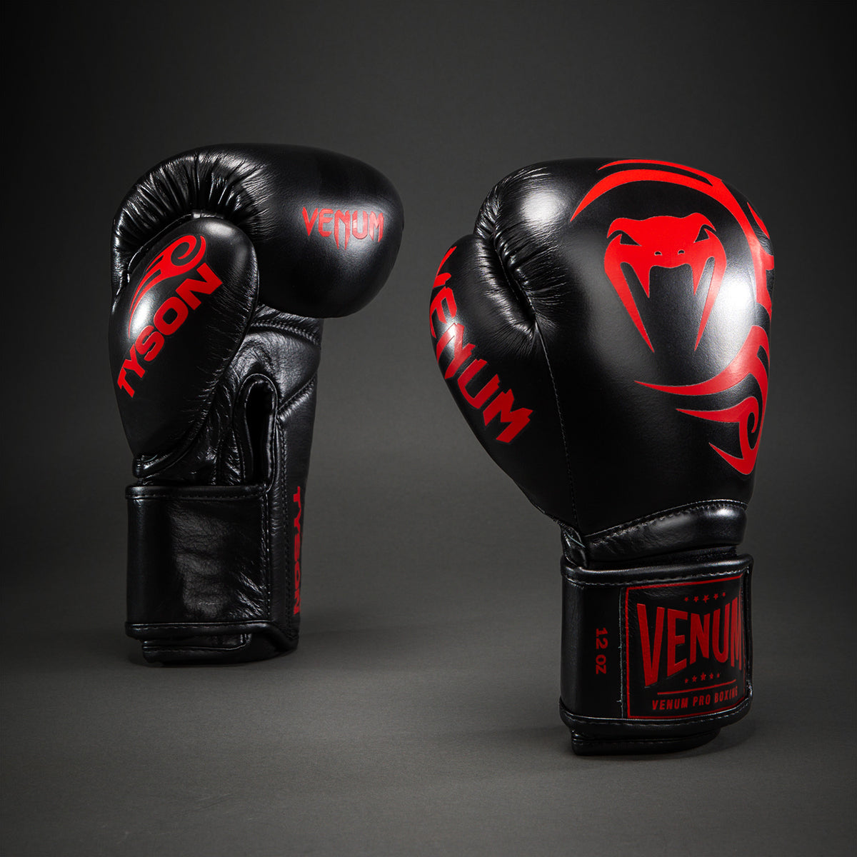 Venum Giant 2.0 Mike Tyson Pro Boxing Gloves - Black/Red - Bag included