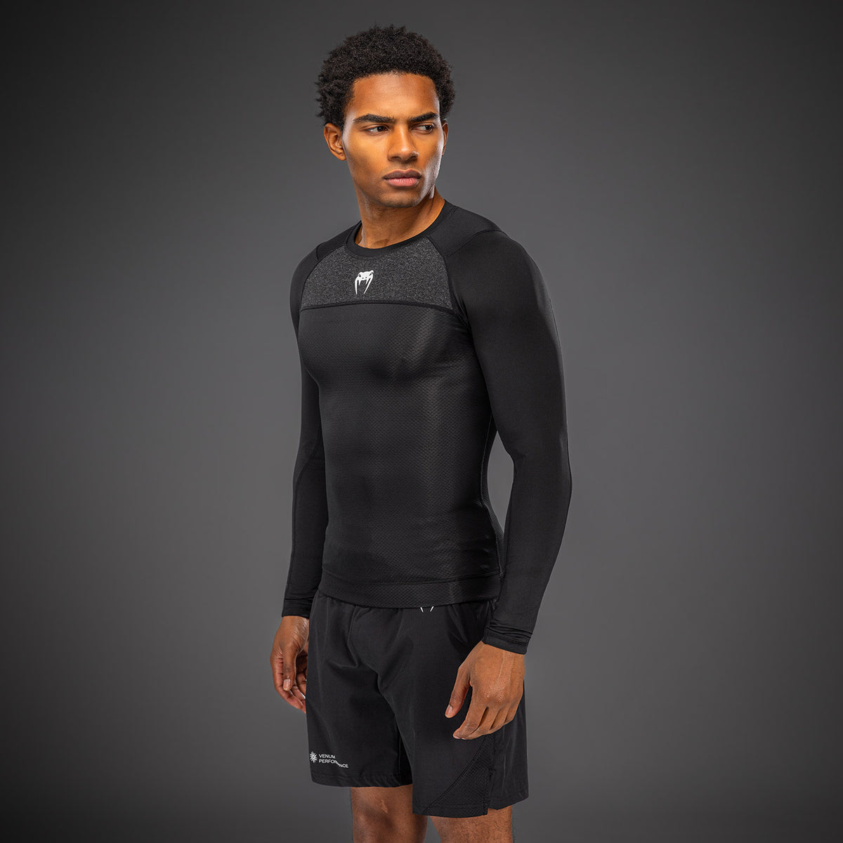 Venum G-Fit Scale Long Sleeve Rashguard - Black