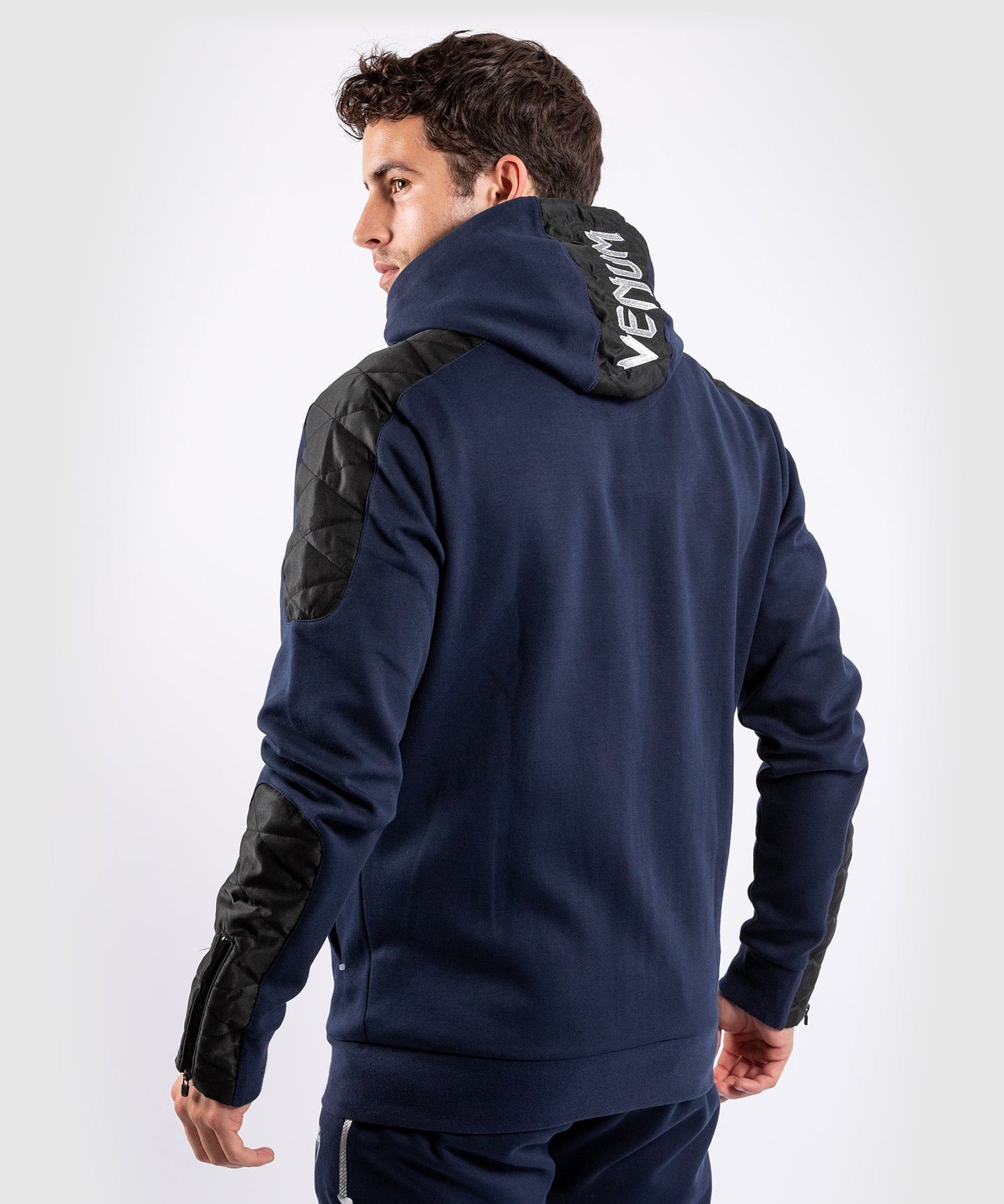 Venum Laser Evo Hoodie - Navy/Silver
