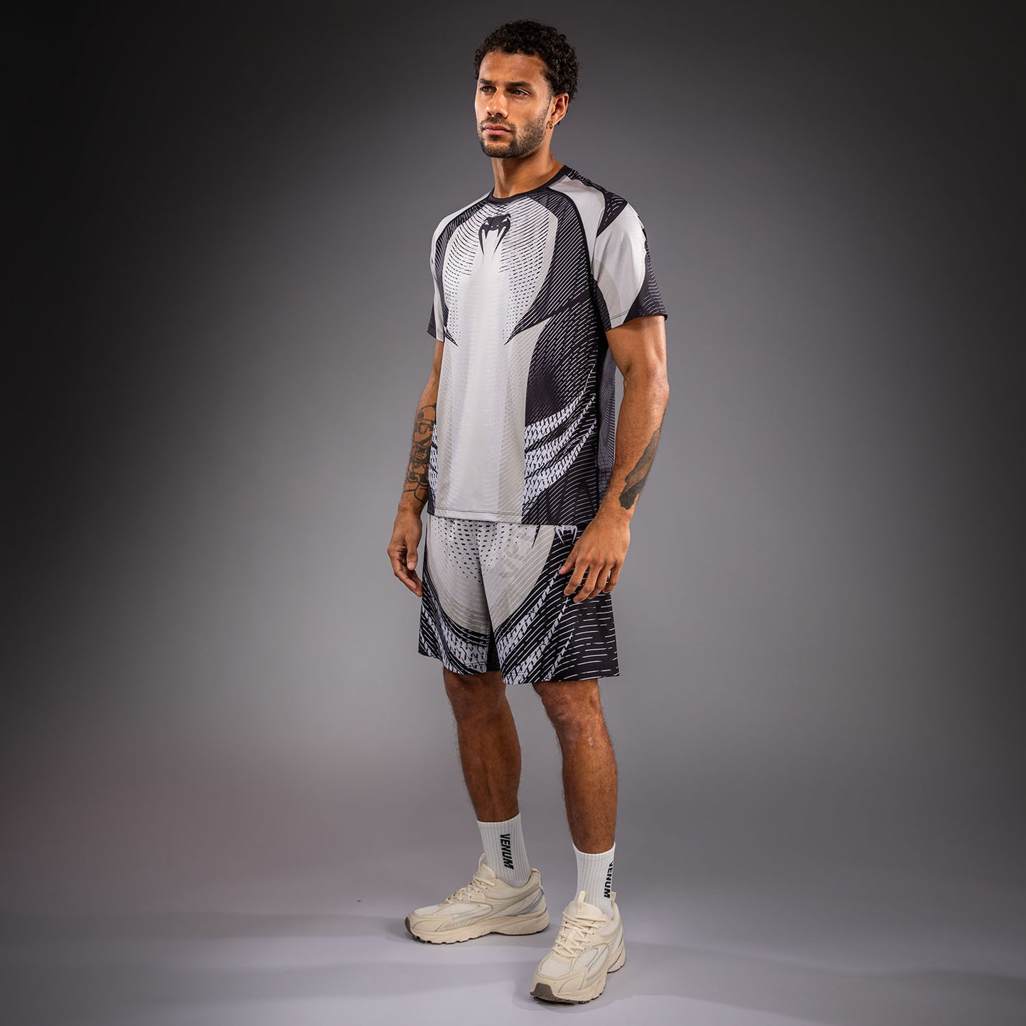 Venum Galactic 3.0 Dry Tech T-Shirt - Off-white/Black