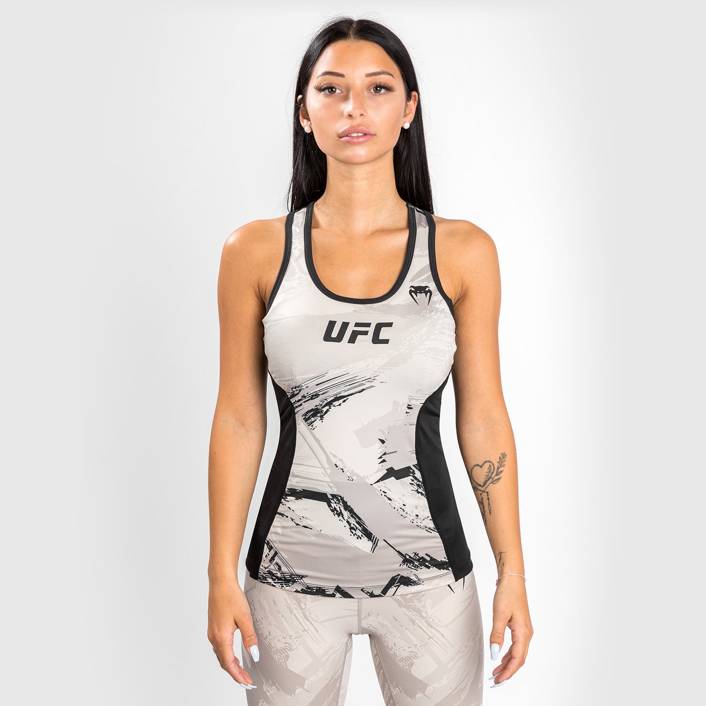 UFC Venum Authentic Fight Week Women’s 2.0 Performance Tank Top - Sand/Black