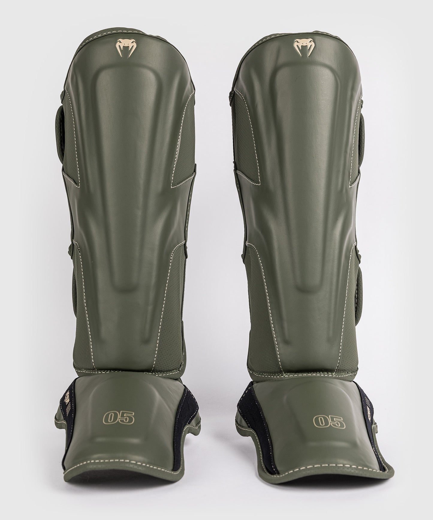 Venum Impact Evo Shin Guards - Military Green