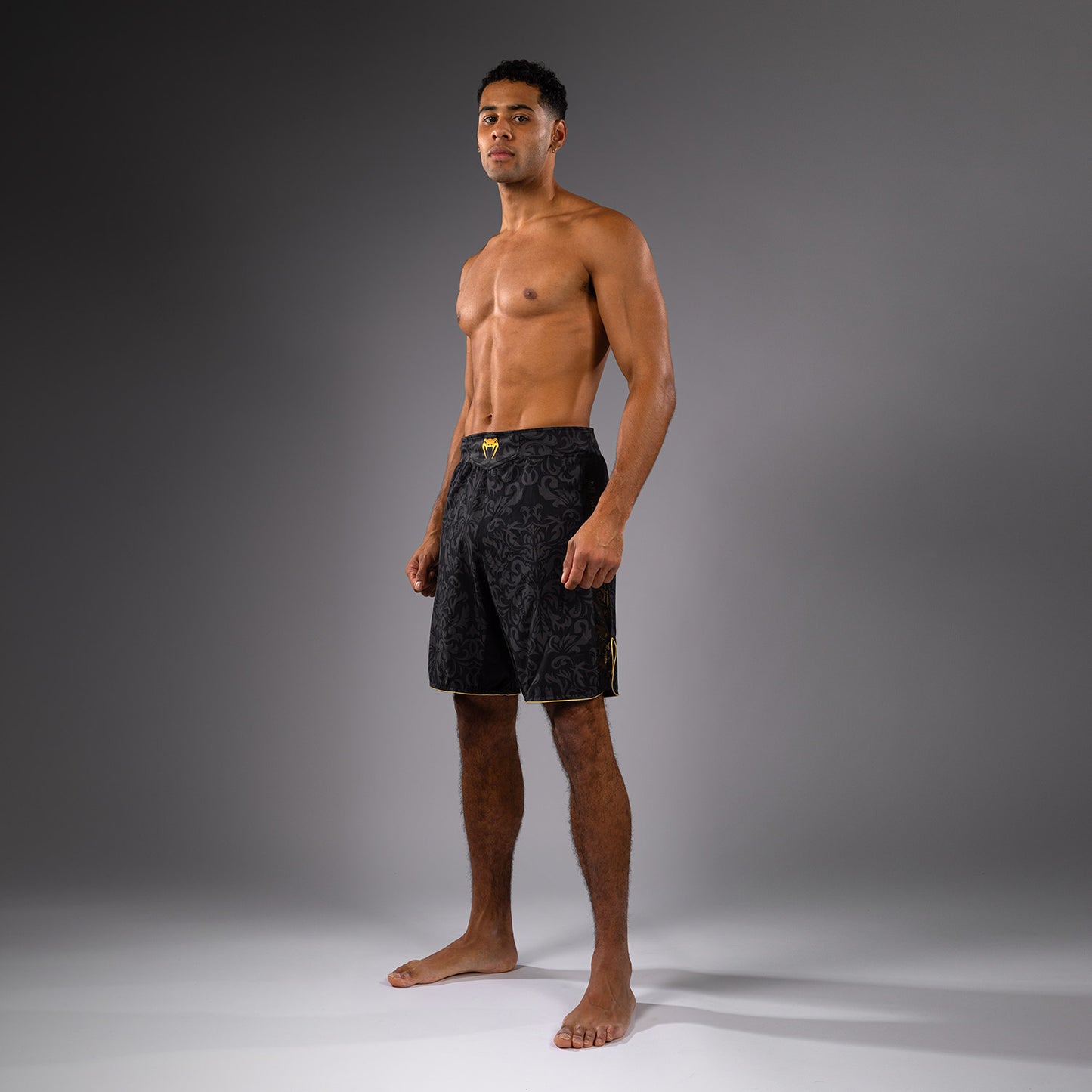 Venum x Topuria Unmatched Edition Fight Shorts - Black/Gold