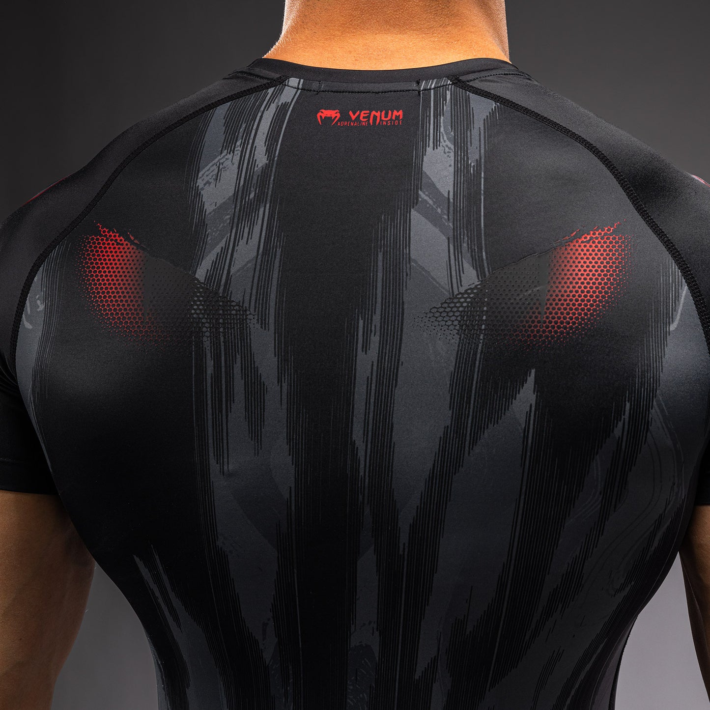 Venum Demon Short Sleeve Rashguard - Black/Grey