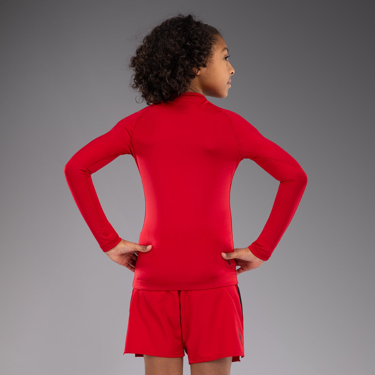 Venum Contender Kids Rashguards Long Sleeves - Cherry Red
